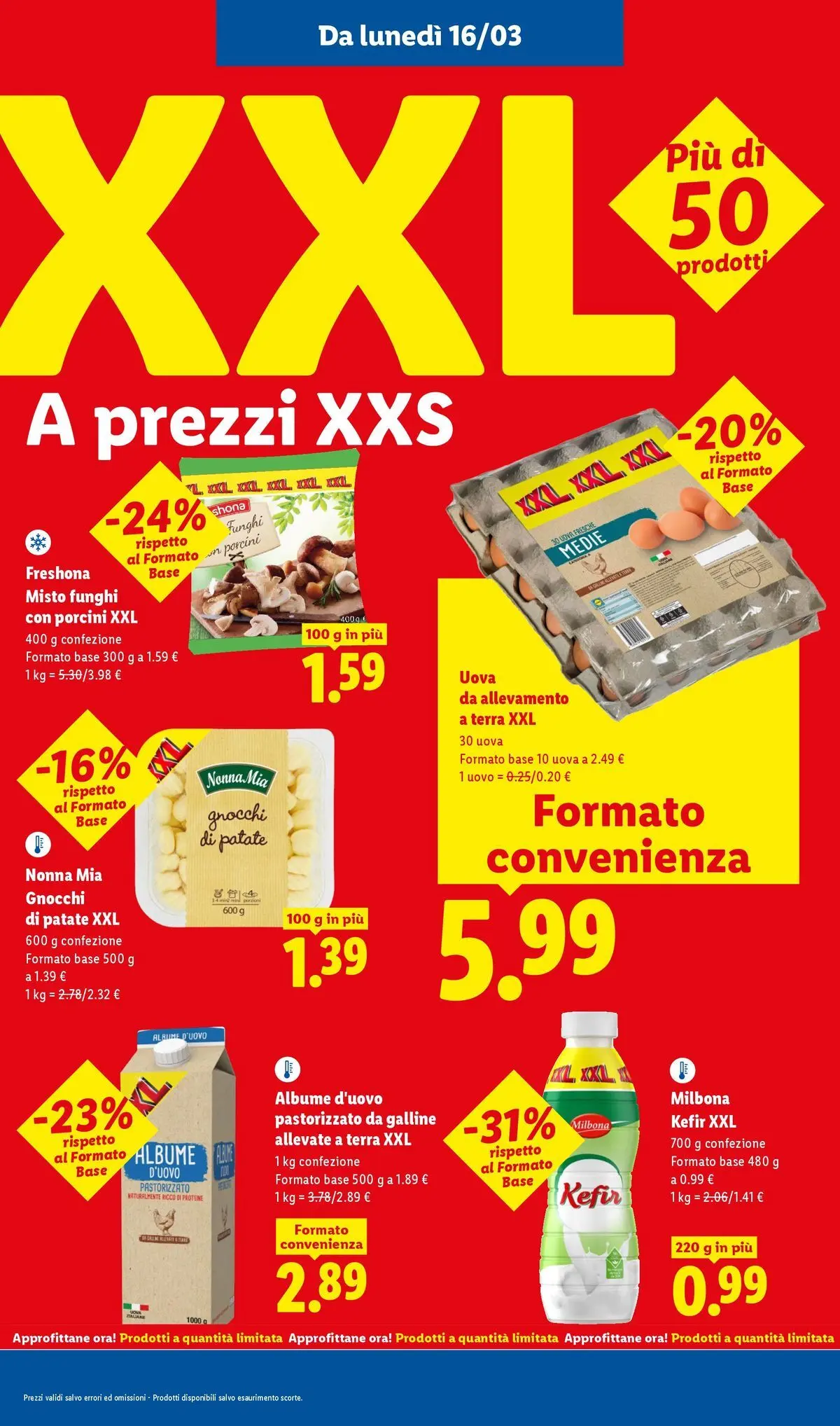 LIDL volantino della prossima settimana dal ﻿15/03/2026﻿ 📣 | Pagina: 4 | Prodotti: Uova, Patate, Gnocchi, Terra
