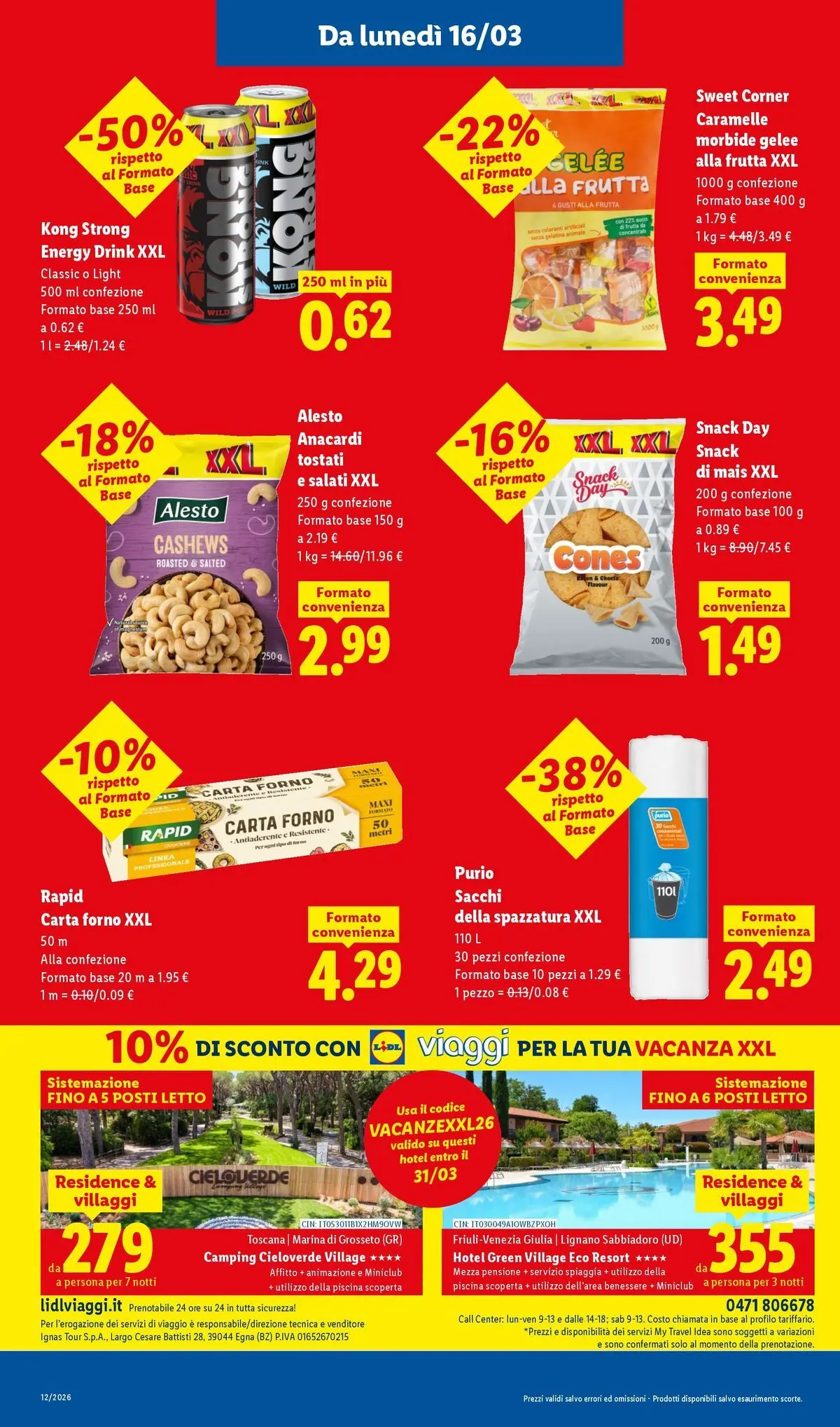 LIDL volantino della prossima settimana dal ﻿15/03/2026﻿ 📣 | Pagina: 5 | Prodotti: Frutta, Mais, Carta forno, Letto