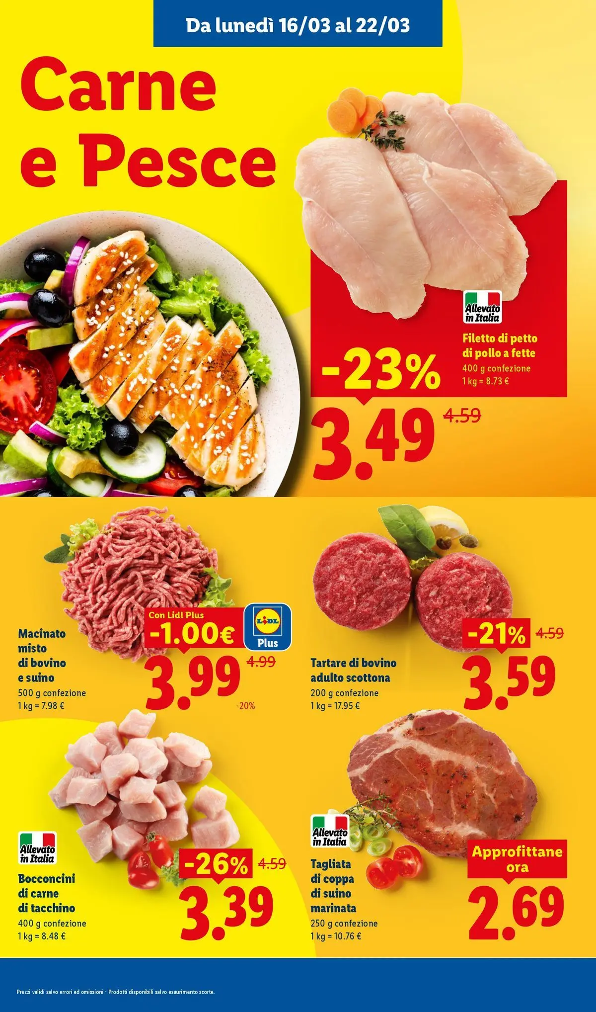 LIDL volantino della prossima settimana dal ﻿15/03/2026﻿ 📣 | Pagina: 8 | Prodotti: Bovino, Petto di Pollo, Suino, Macinato