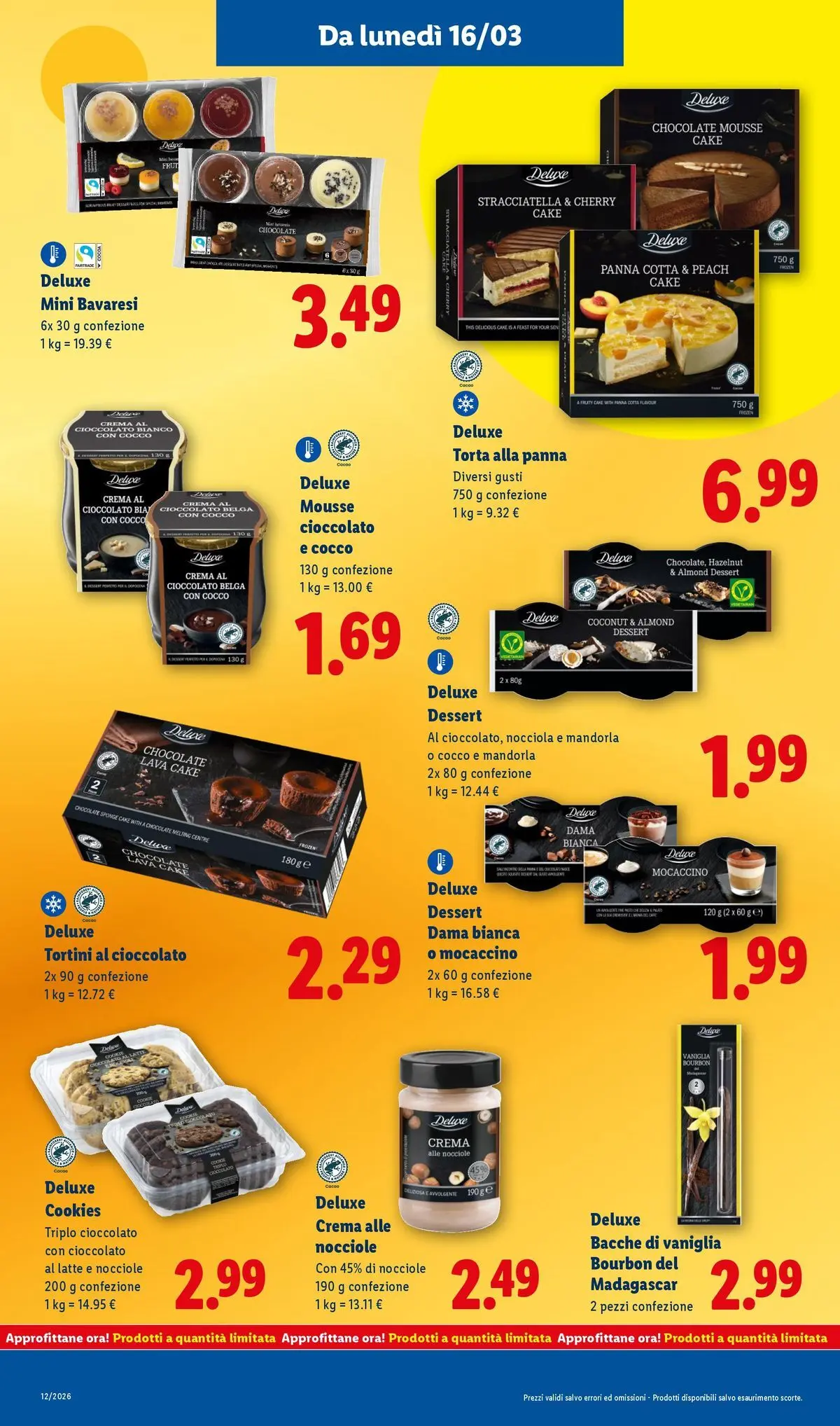 LIDL volantino della prossima settimana dal ﻿15/03/2026﻿ 📣 | Pagina: 15 | Prodotti: Crema, Cioccolato, Torta, Stracciatella