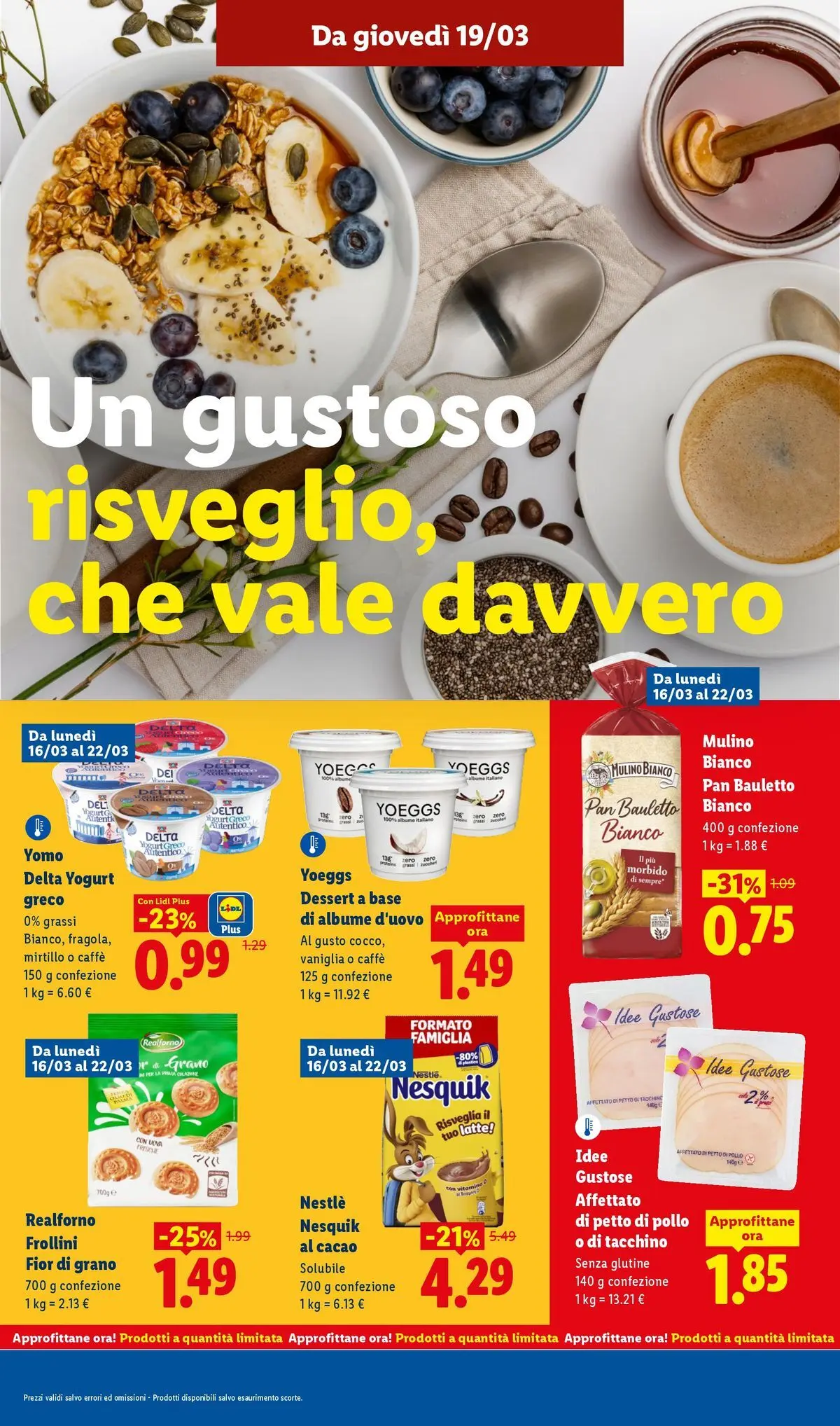 LIDL volantino della prossima settimana dal ﻿15/03/2026﻿ 📣 | Pagina: 24 | Prodotti: Petto di Pollo, Yogurt, Caffè, Latte