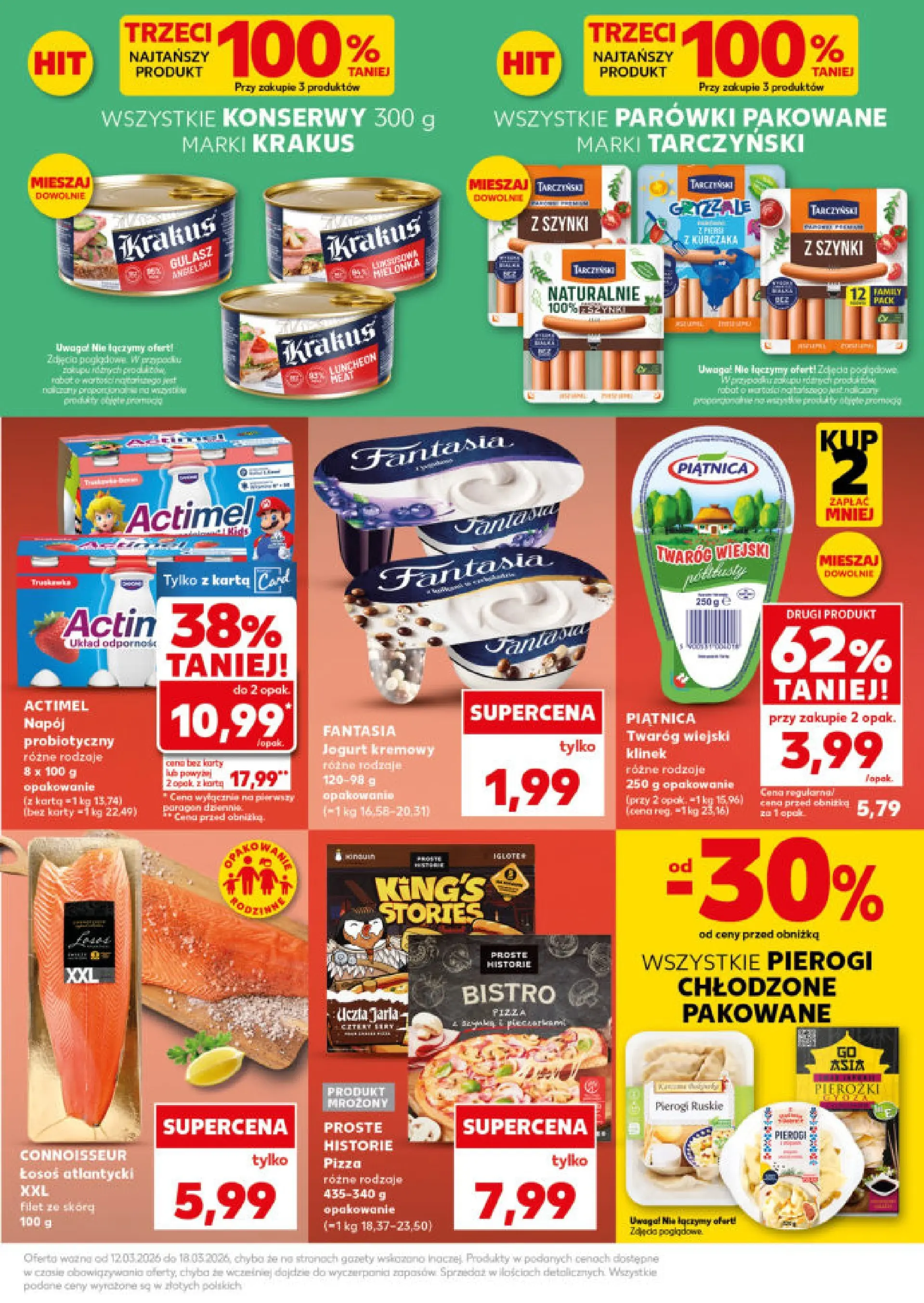 Kaufland - Kaufland Mocny Start  ważne do 18.03 od 15.03.2026 - od jutra PDF | Strona: 7 | Produkty: Parówki, Łosoś, Jogurt, Gulasz