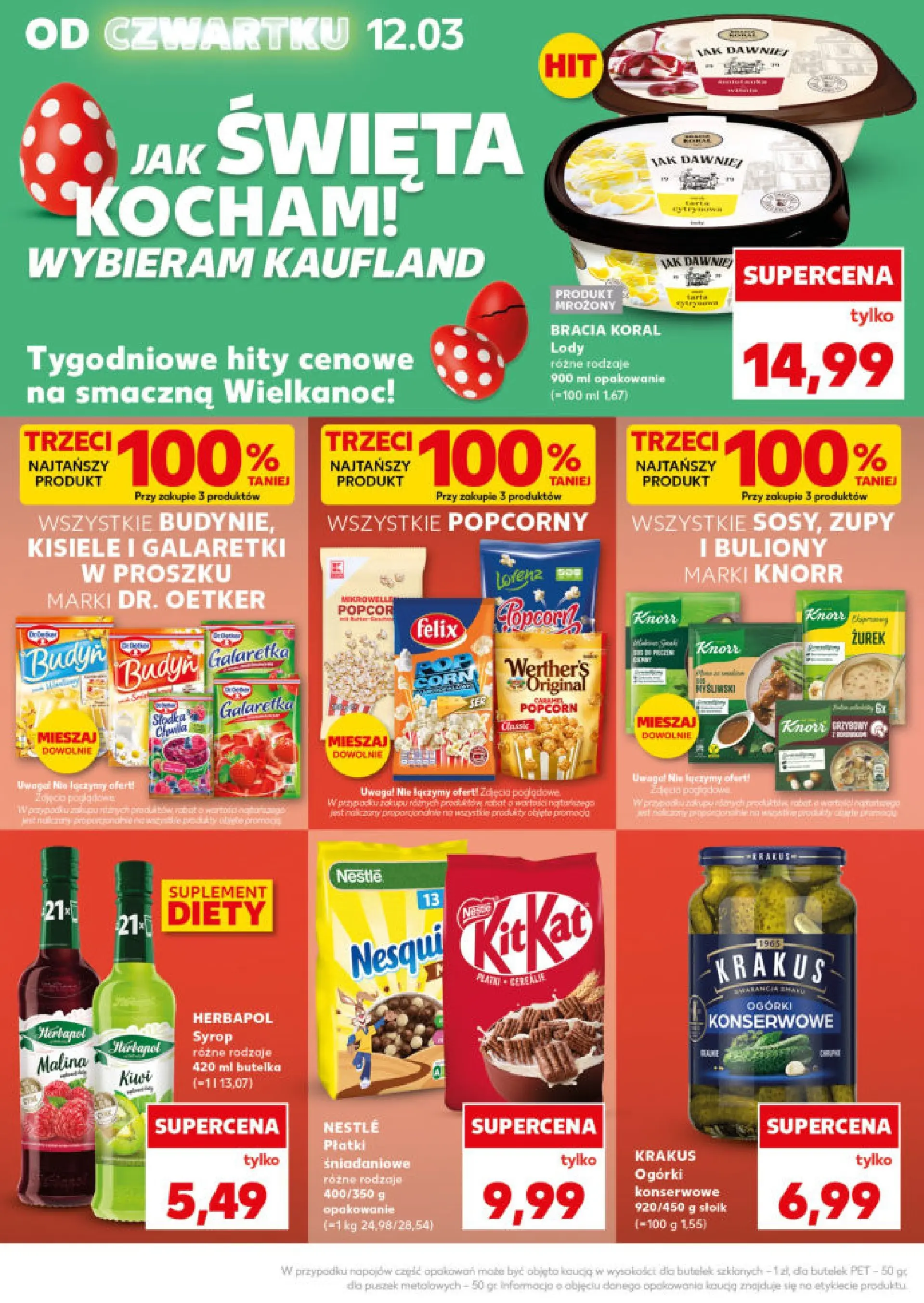 Kaufland - Kaufland Mocny Start  ważne do 18.03 od 15.03.2026 - od jutra PDF | Strona: 8 | Produkty: Syrop, Galaretka, Zurek, Ogórki