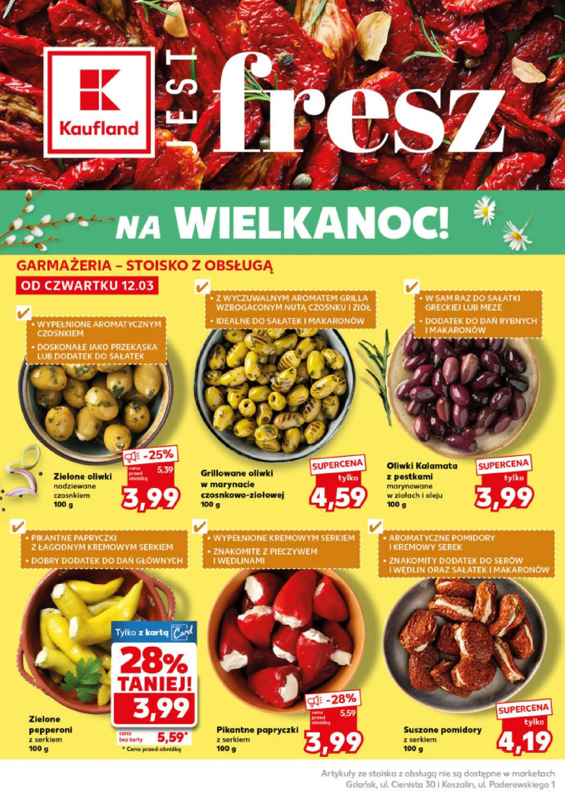 Kaufland - Kaufland Mocny Start  ważne do 18.03 od 15.03.2026 - od jutra PDF | Strona: 16 | Produkty: Karta, Serek, Suszone pomidory, Pomidory