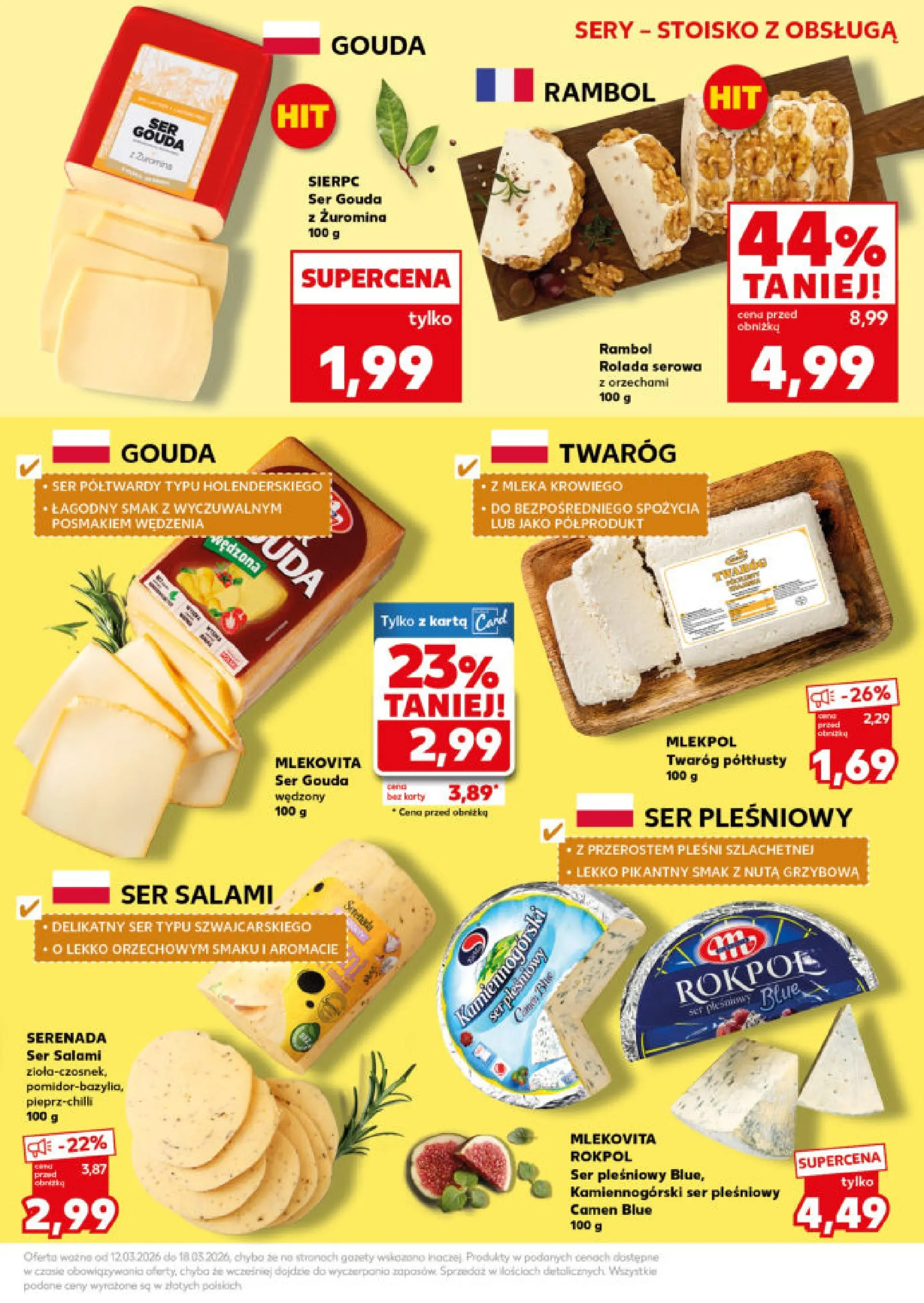 Kaufland - Kaufland Mocny Start  ważne do 18.03 od 15.03.2026 - od jutra PDF | Strona: 17 | Produkty: Karta, Ser pleśniowy, Ser, Twaróg