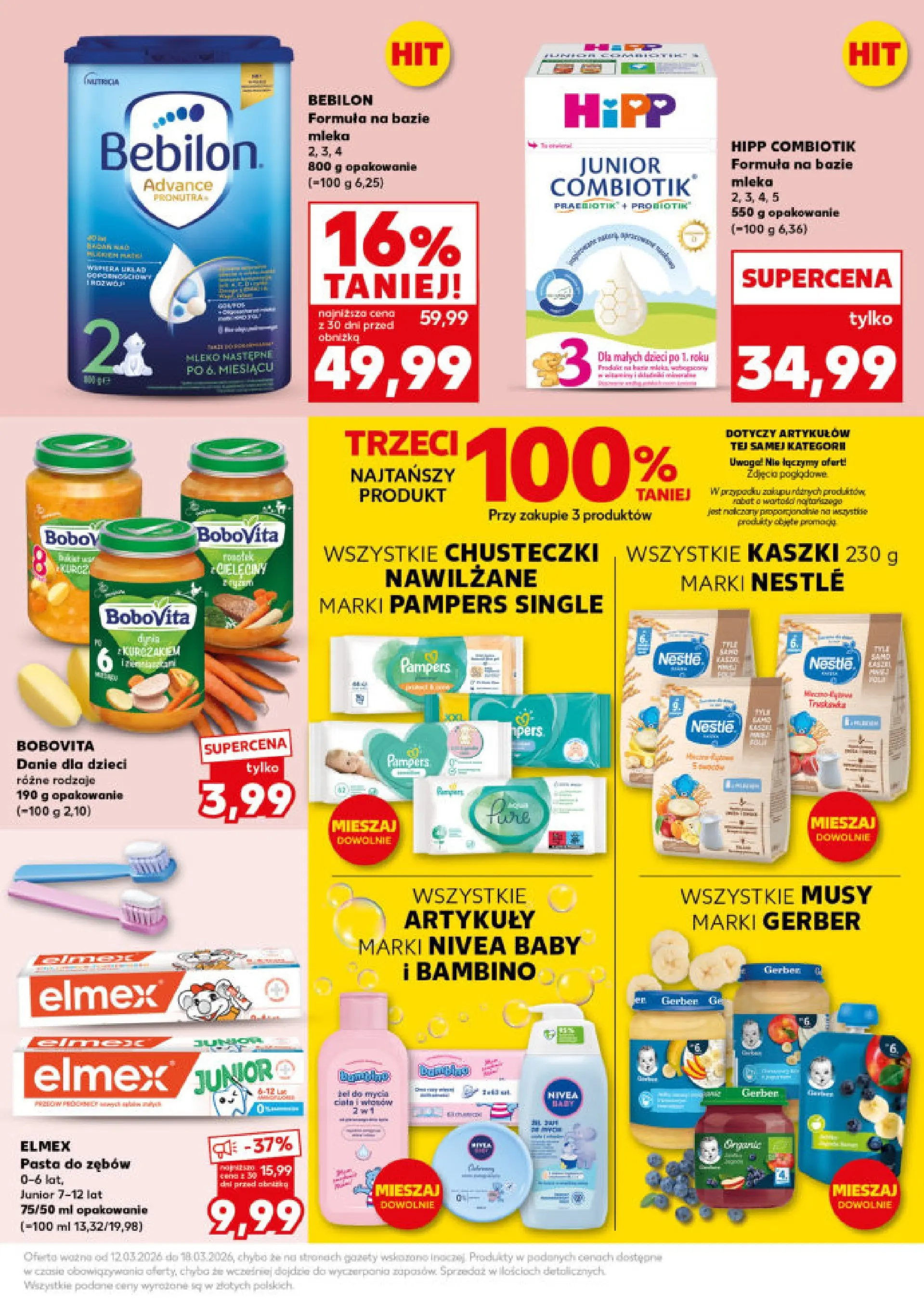 Kaufland - Kaufland Mocny Start  ważne do 18.03 od 15.03.2026 - od jutra PDF | Strona: 27 | Produkty: Mleka, Pampers, Mleko, Pasta do zębów