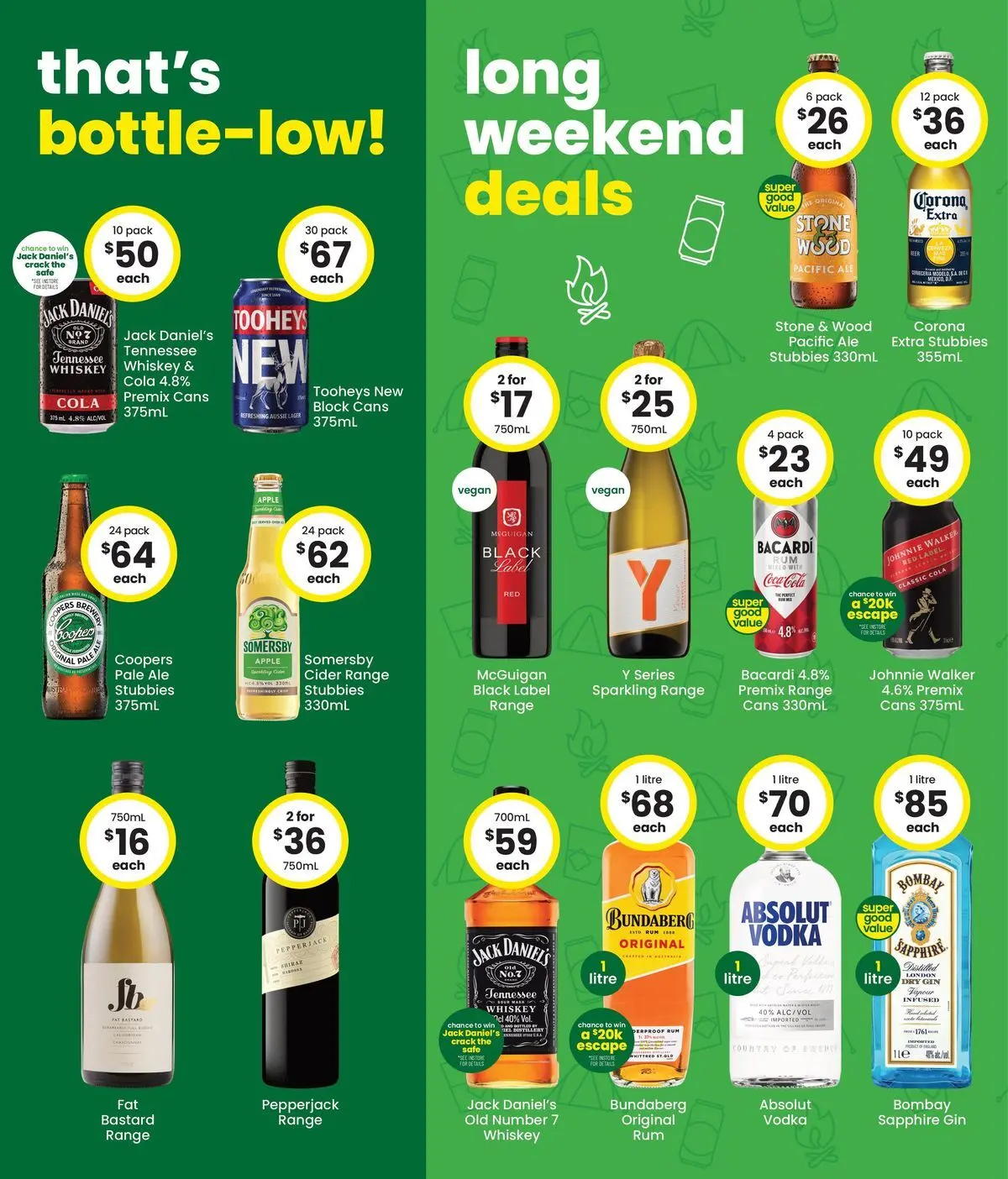 The Bottle-O catalogue Noonamah  - 16/03/2026 > weekly / monthly specials | Page: 2 | Products: Gin, Vodka, Whiskey, Wood