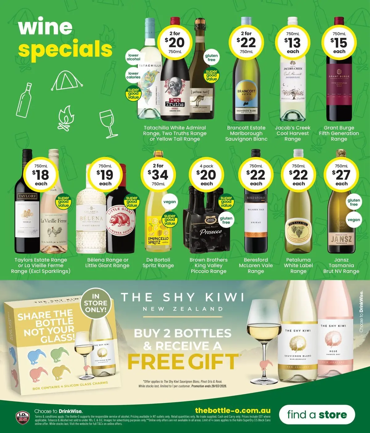 The Bottle-O catalogue Noonamah  - 16/03/2026 > weekly / monthly specials | Page: 8 | Products: Box, Charms, Wine