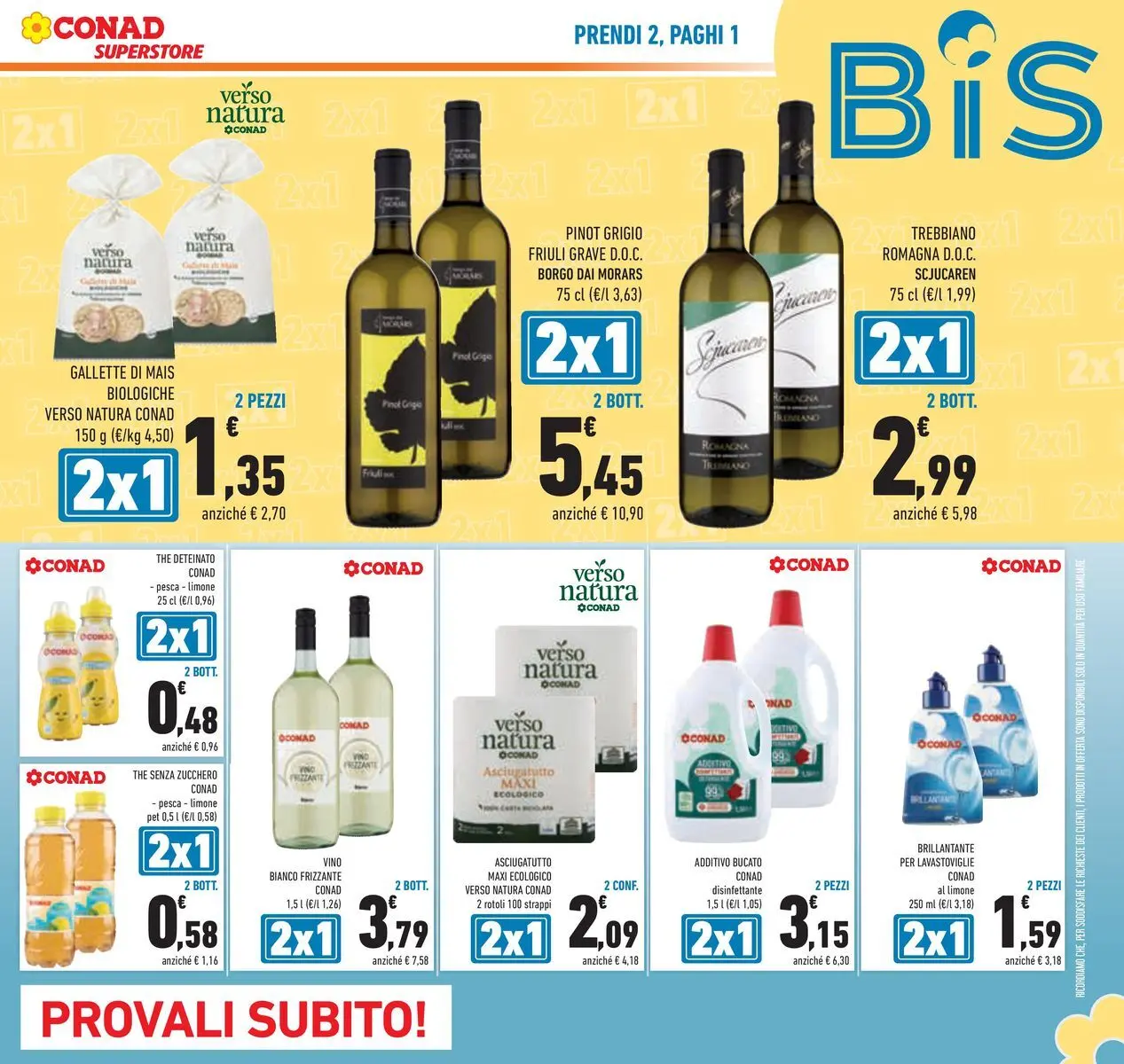 Volantino Conad dal 11/03/2026 > Anteprima | Pagina: 7 | Prodotti: Zucchero, Pesca, The, Asciugatutto