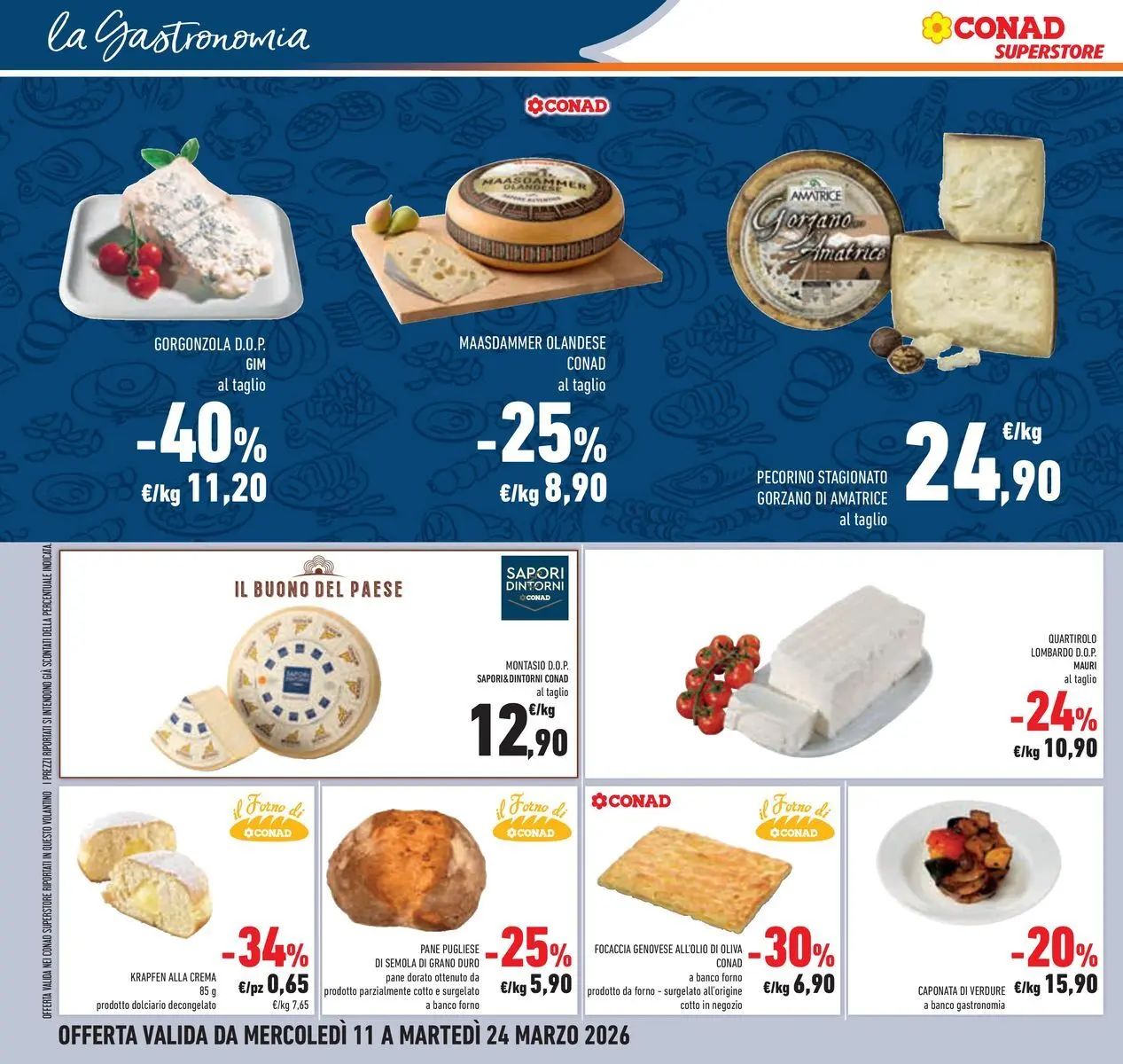 Volantino Conad dal 11/03/2026 > Anteprima | Pagina: 18 | Prodotti: Crema, Focaccia, Verdure, Il forno