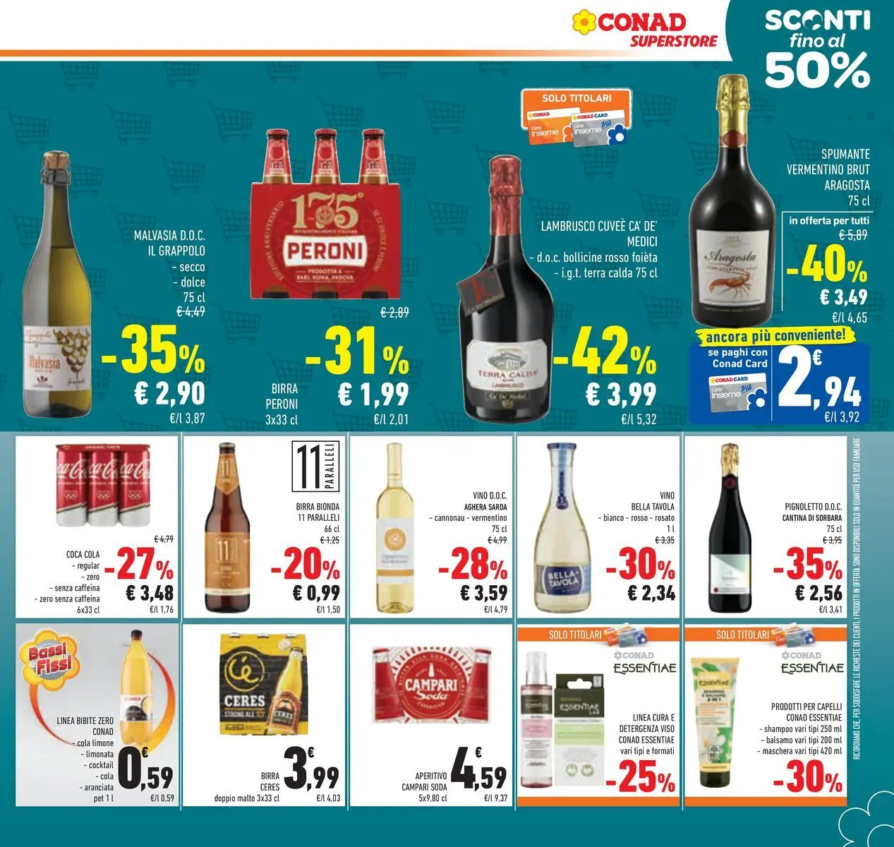Volantino Conad dal 11/03/2026 > Anteprima | Pagina: 29 | Prodotti: Birra, Limonata, Limone, Spumante