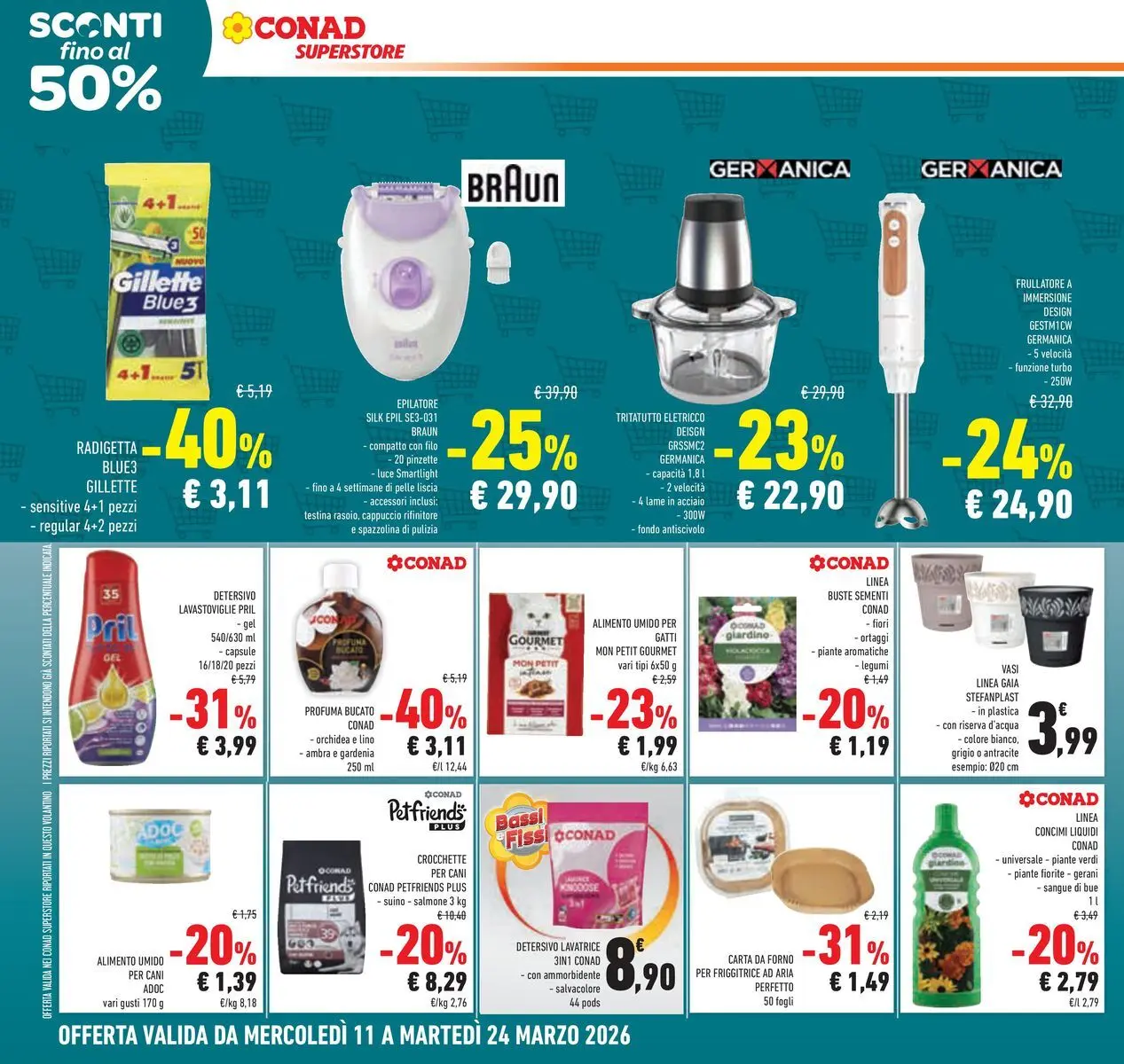 Volantino Conad dal 11/03/2026 > Anteprima | Pagina: 32 | Prodotti: Suino, Cappuccio, Forno, Gerani
