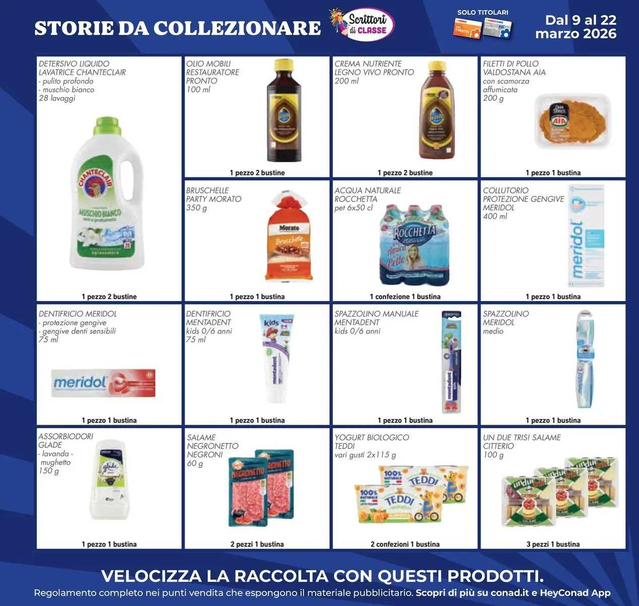 Volantino Conad dal 11/03/2026 > Anteprima | Pagina: 42 | Prodotti: Crema, Lavatrice, Acqua naturale, Lavanda