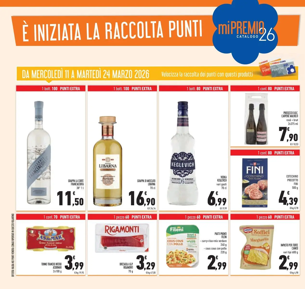 Volantino Conad dal 11/03/2026 > Anteprima | Pagina: 48 | Prodotti: Pollo, Vodka, Prosecco, Grappa
