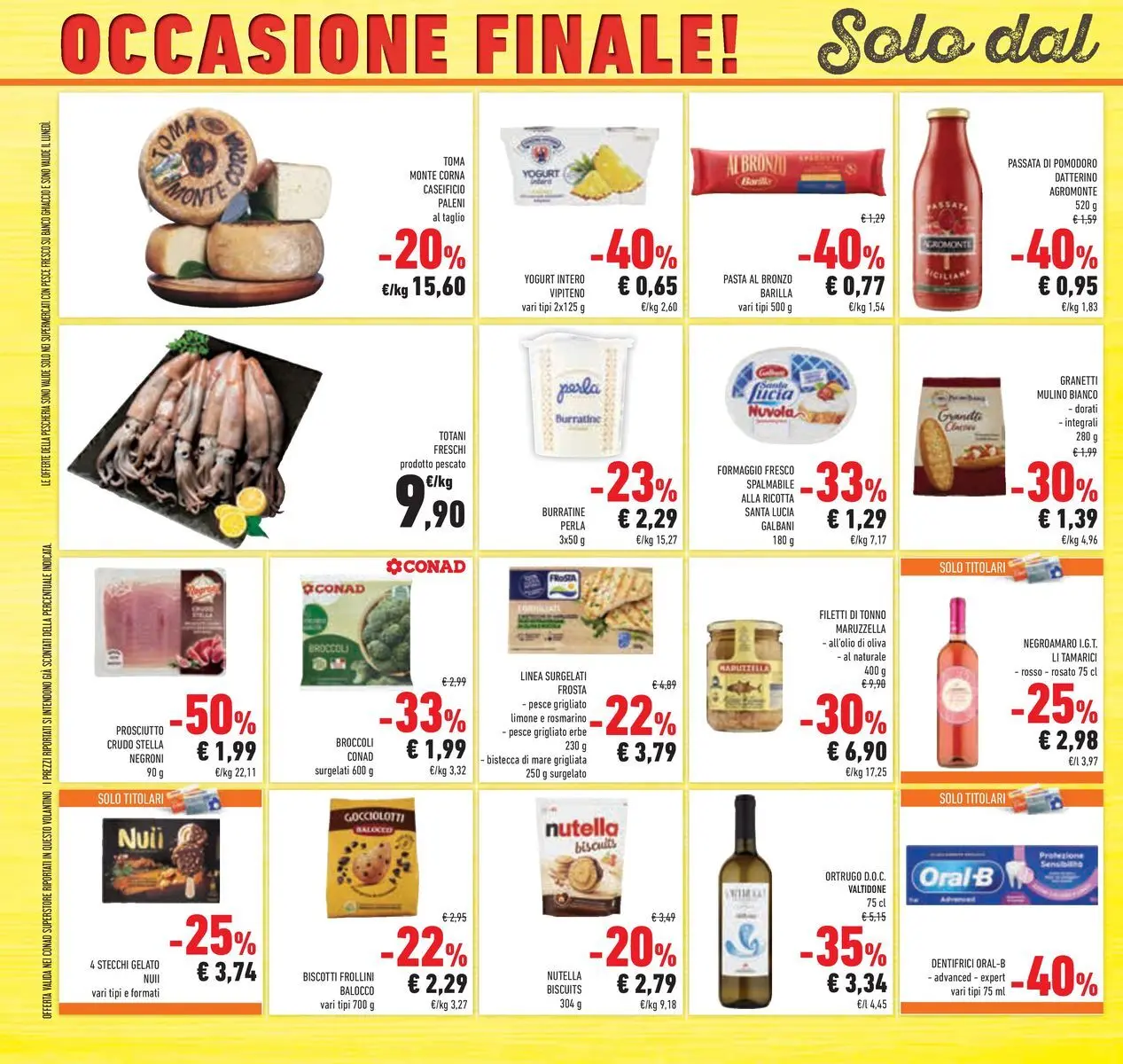 Volantino Conad dal 11/03/2026 > Anteprima | Pagina: 50 | Prodotti: Formaggio, Pasta, Tonno, Frollini