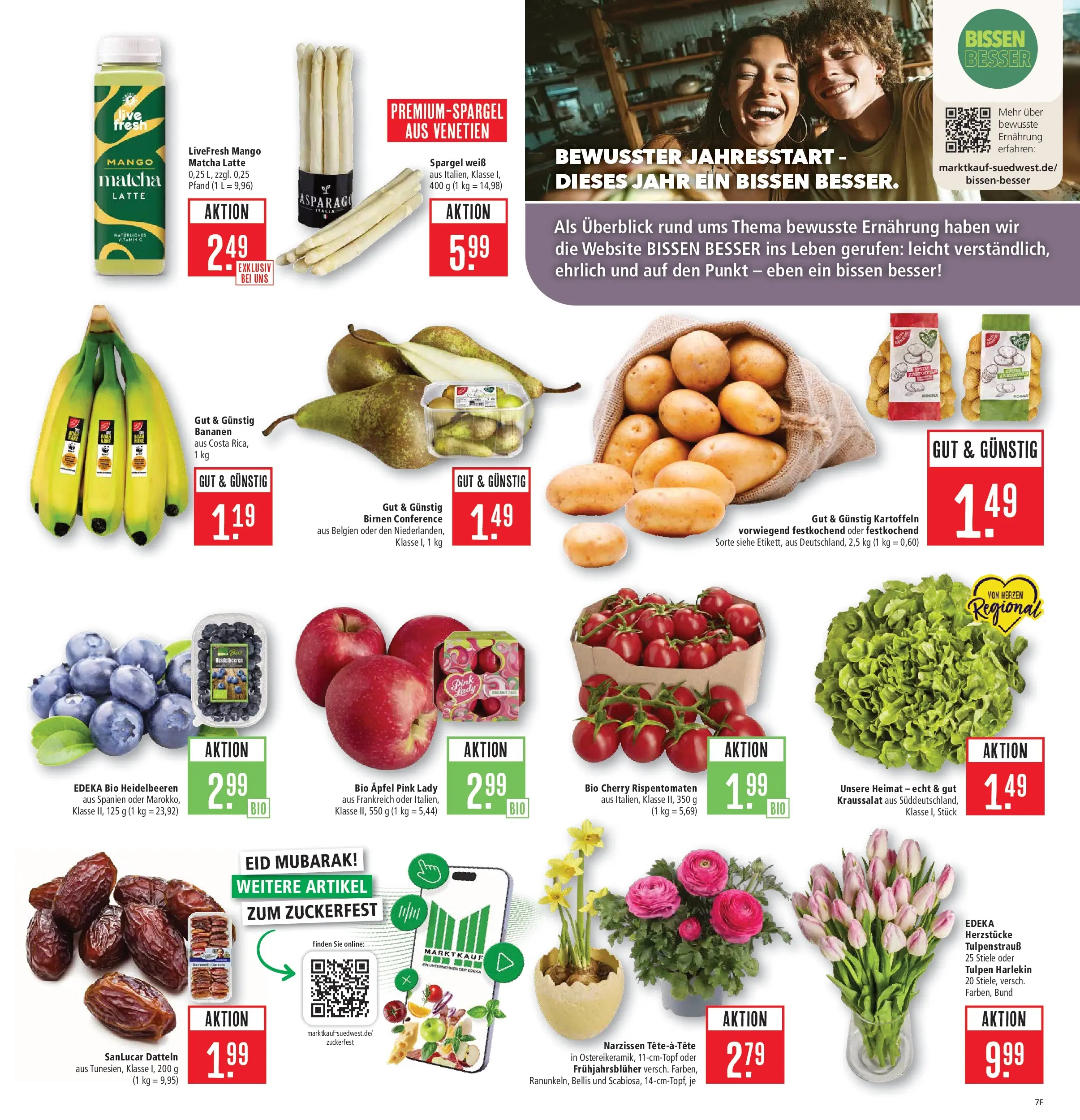 Marktkauf - Marktkauf: Wochenangebote (ab 15.03.2026) » Angebote online | Seite: 9 | Produkte: Äpfel, Bananen, Spargel, Mango