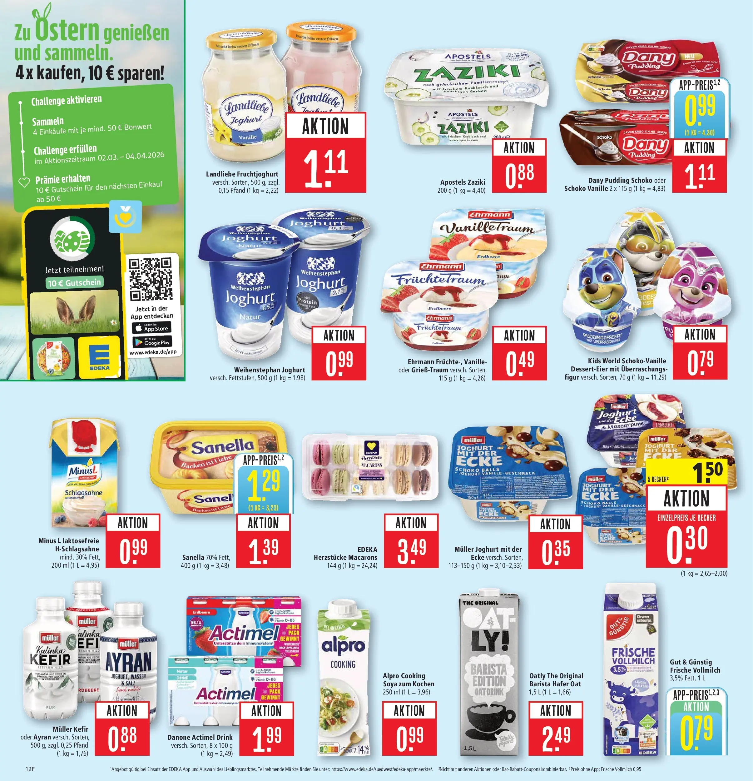 Marktkauf - Marktkauf: Wochenangebote (ab 15.03.2026) » Angebote online | Seite: 16 | Produkte: Fruchtjoghurt, Wasser, Oatly, Sanella