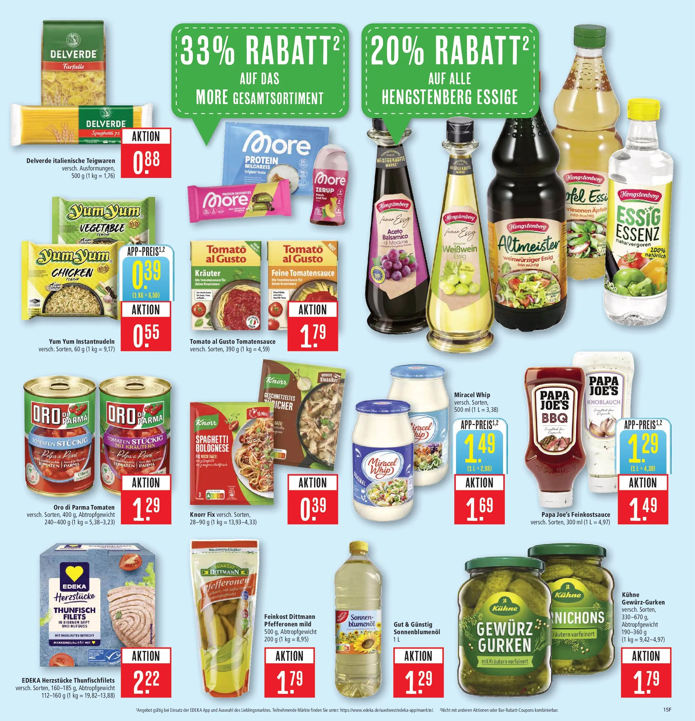 Marktkauf - Marktkauf: Wochenangebote (ab 15.03.2026) » Angebote online | Seite: 19 | Produkte: Thunfisch, Balsamico, Sonnenblumenol, Saft