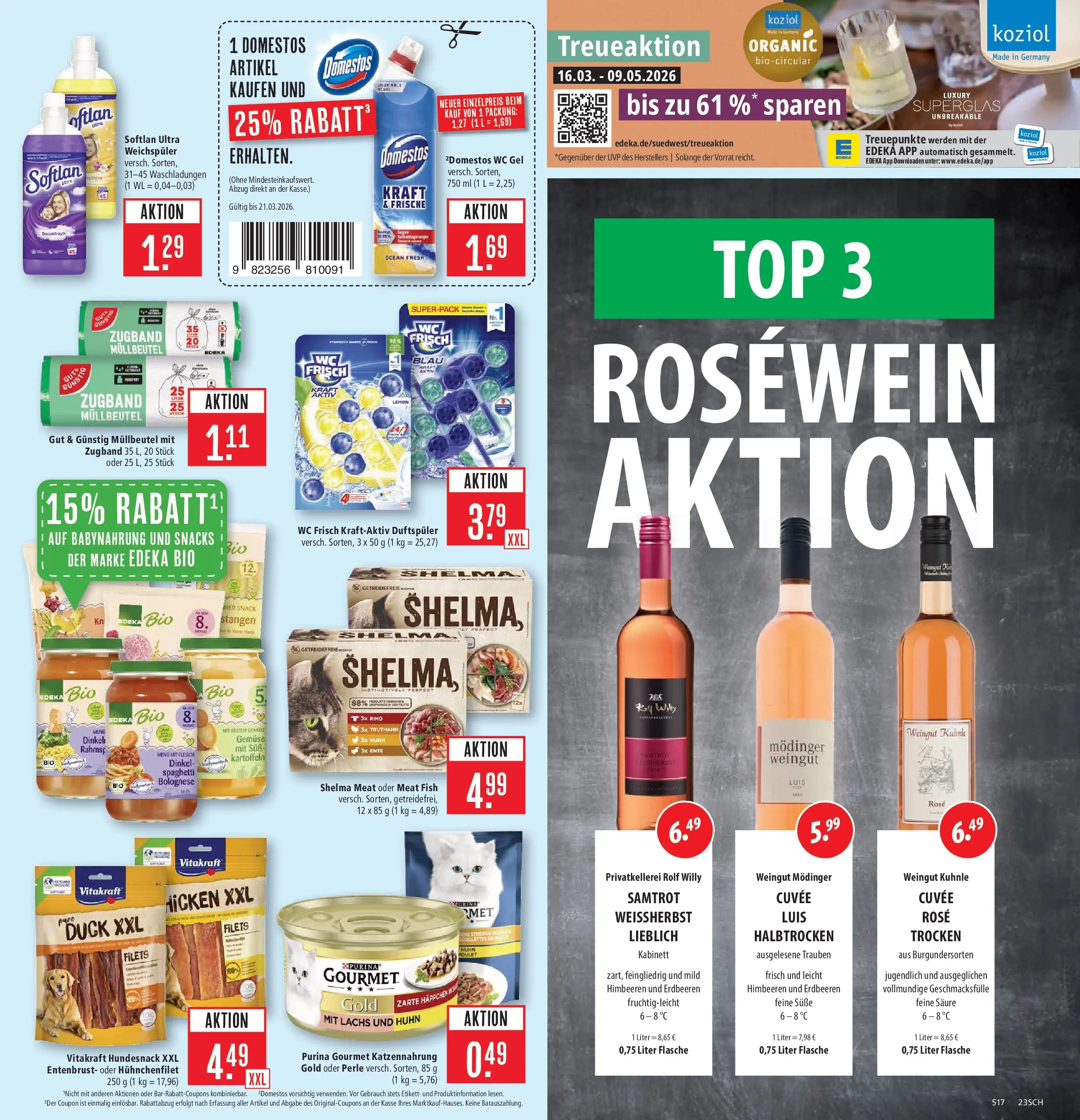 Marktkauf - Marktkauf: Wochenangebote (ab 16.03.2026) » Angebote online | Seite: 29 | Produkte: Himbeeren, Rosewein, Babynahrung, Weichspüler