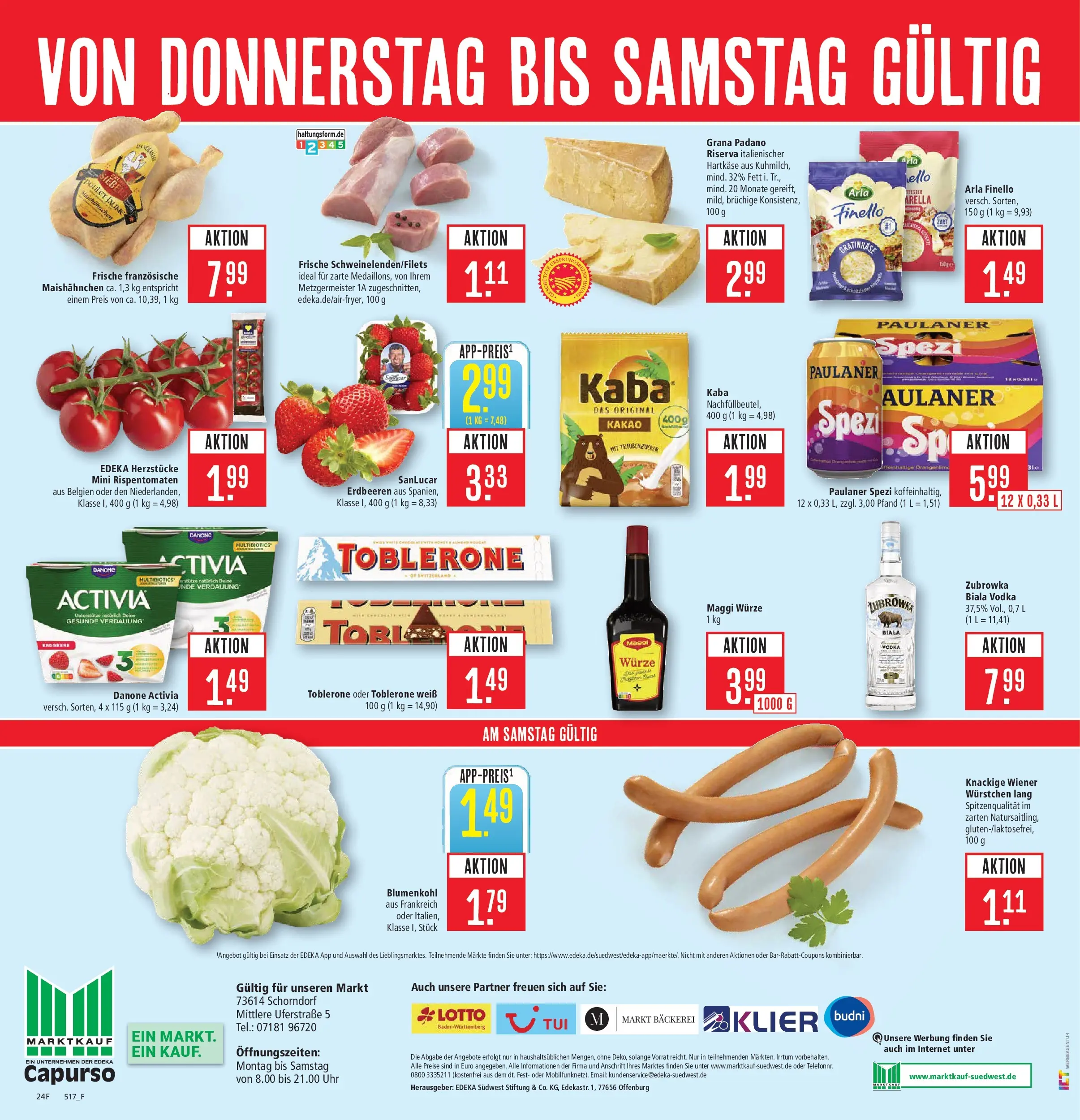 Marktkauf - Marktkauf: Wochenangebote (ab 16.03.2026) » Angebote online | Seite: 30 | Produkte: Maggi, Blumenkohl, Uhr, Paulaner