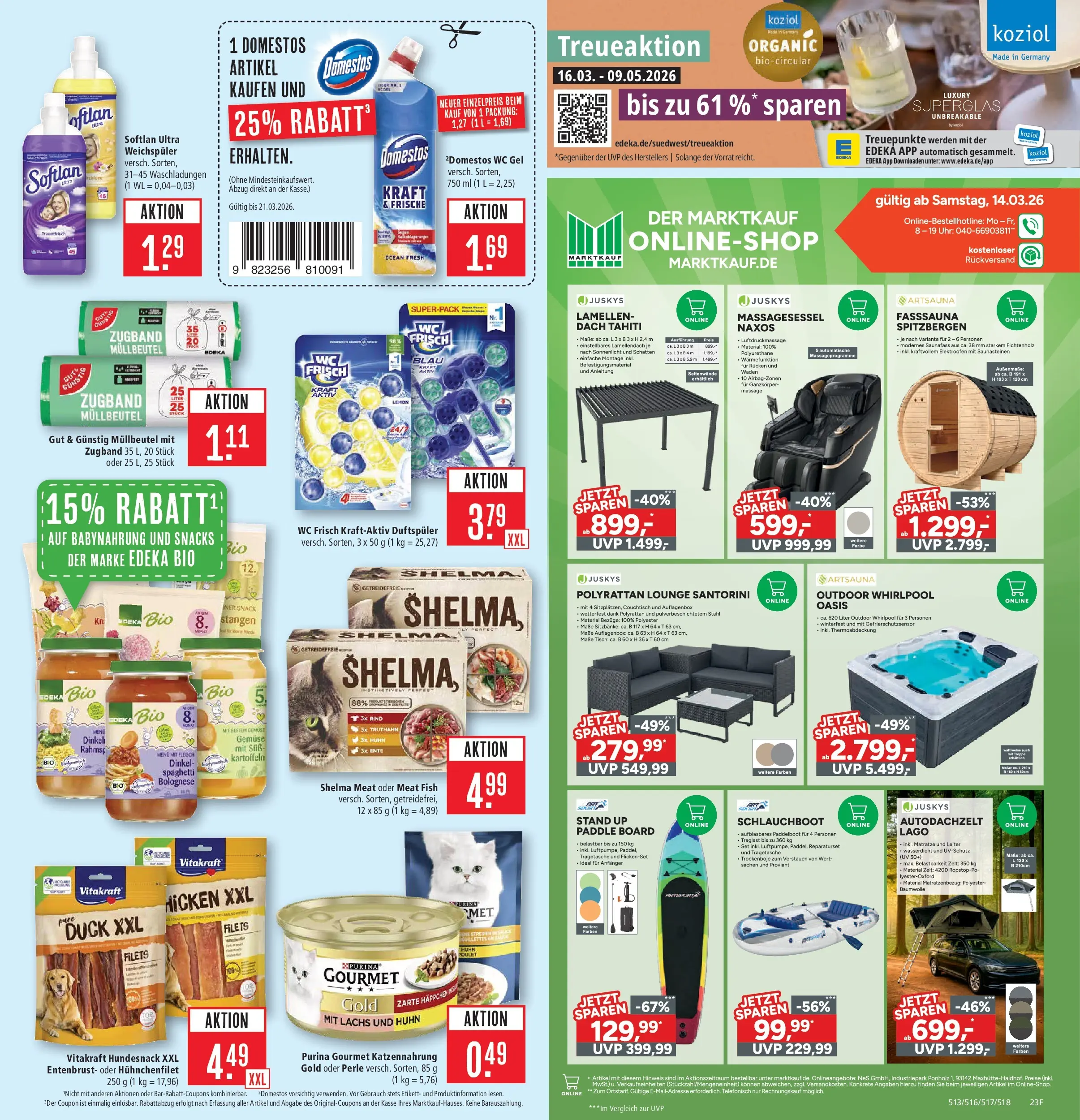 Marktkauf - Marktkauf: Wochenangebote (ab 15.03.2026) » Angebote online | Seite: 29 | Produkte: Tisch, Babynahrung, Weichspüler, Uhr