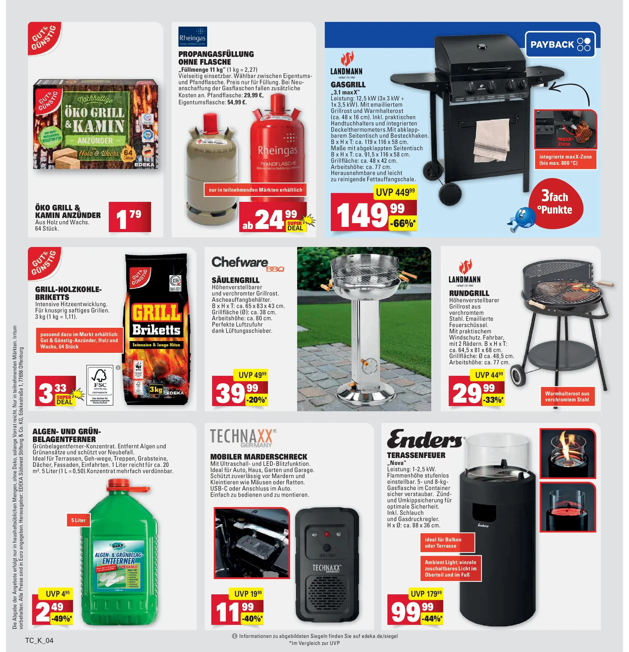 Marktkauf - Marktkauf: Wochenangebote (ab 16.03.2026) » Angebote online | Seite: 34 | Produkte: Grill, Kamin