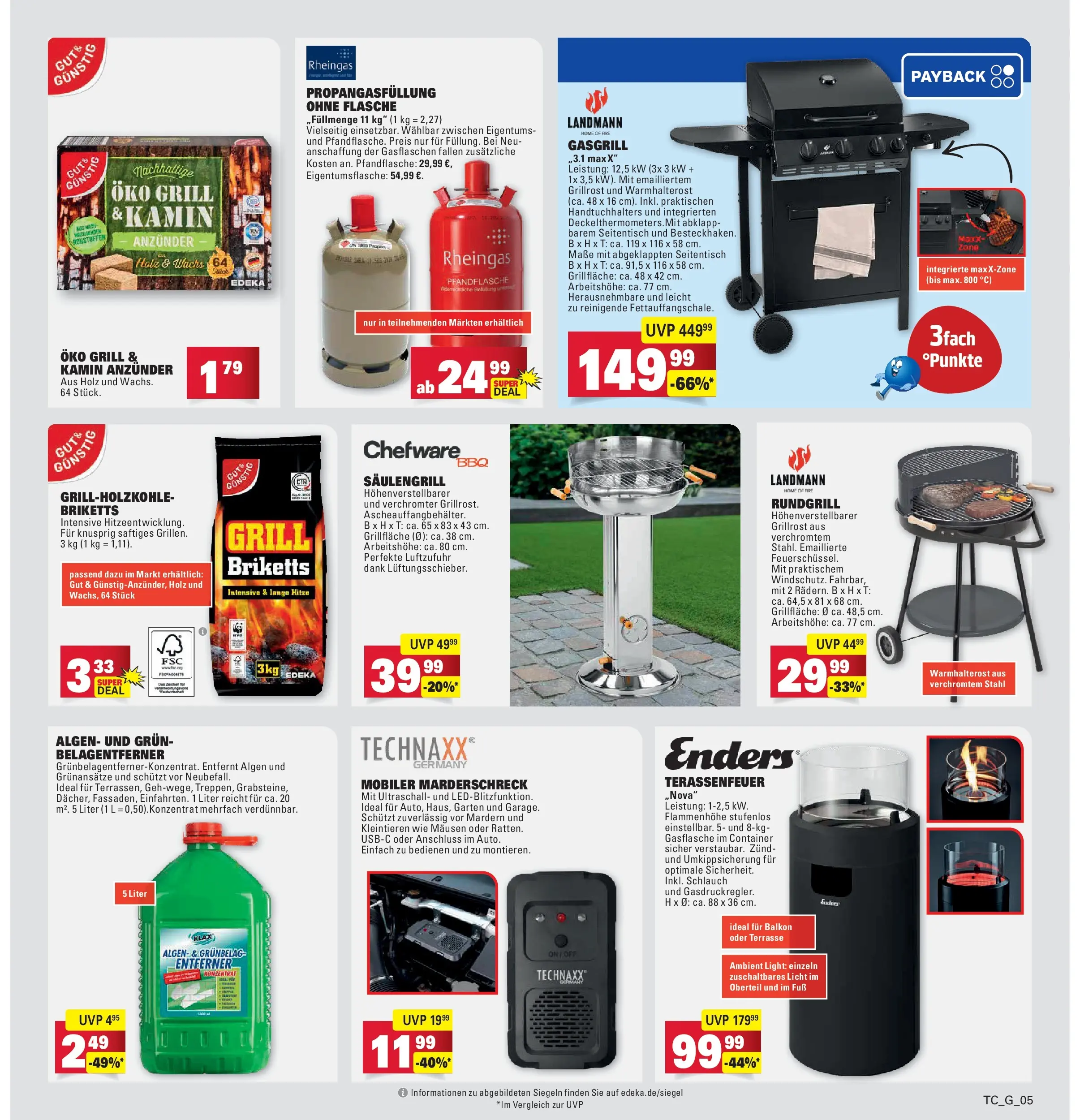 Marktkauf - Marktkauf: Wochenangebote (ab 15.03.2026) » Angebote online | Seite: 35 | Produkte: Grill, Kamin