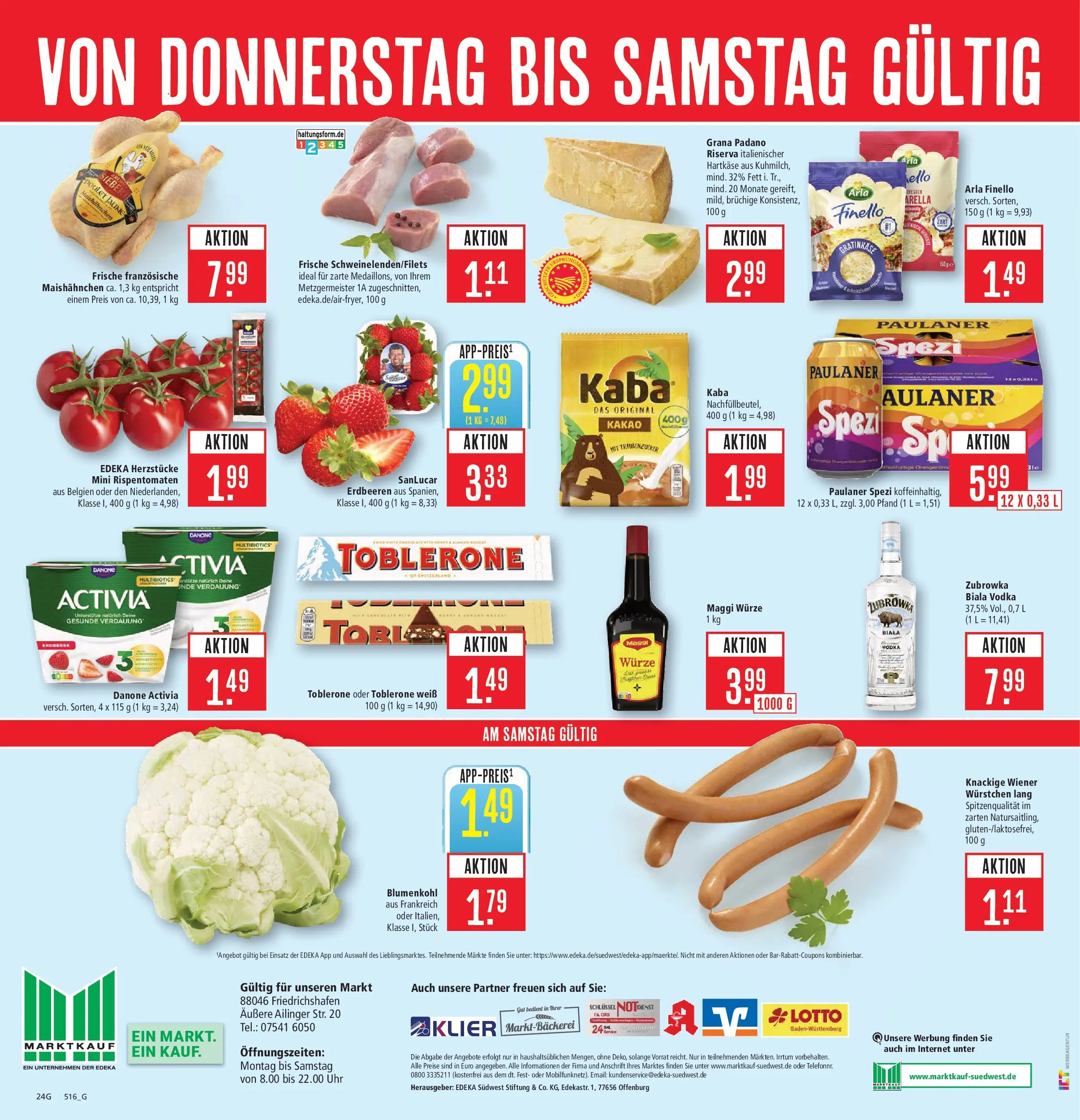 Marktkauf - Marktkauf: Wochenangebote (ab 16.03.2026) » Angebote online | Seite: 30 | Produkte: Activia, Maggi, Blumenkohl, Uhr
