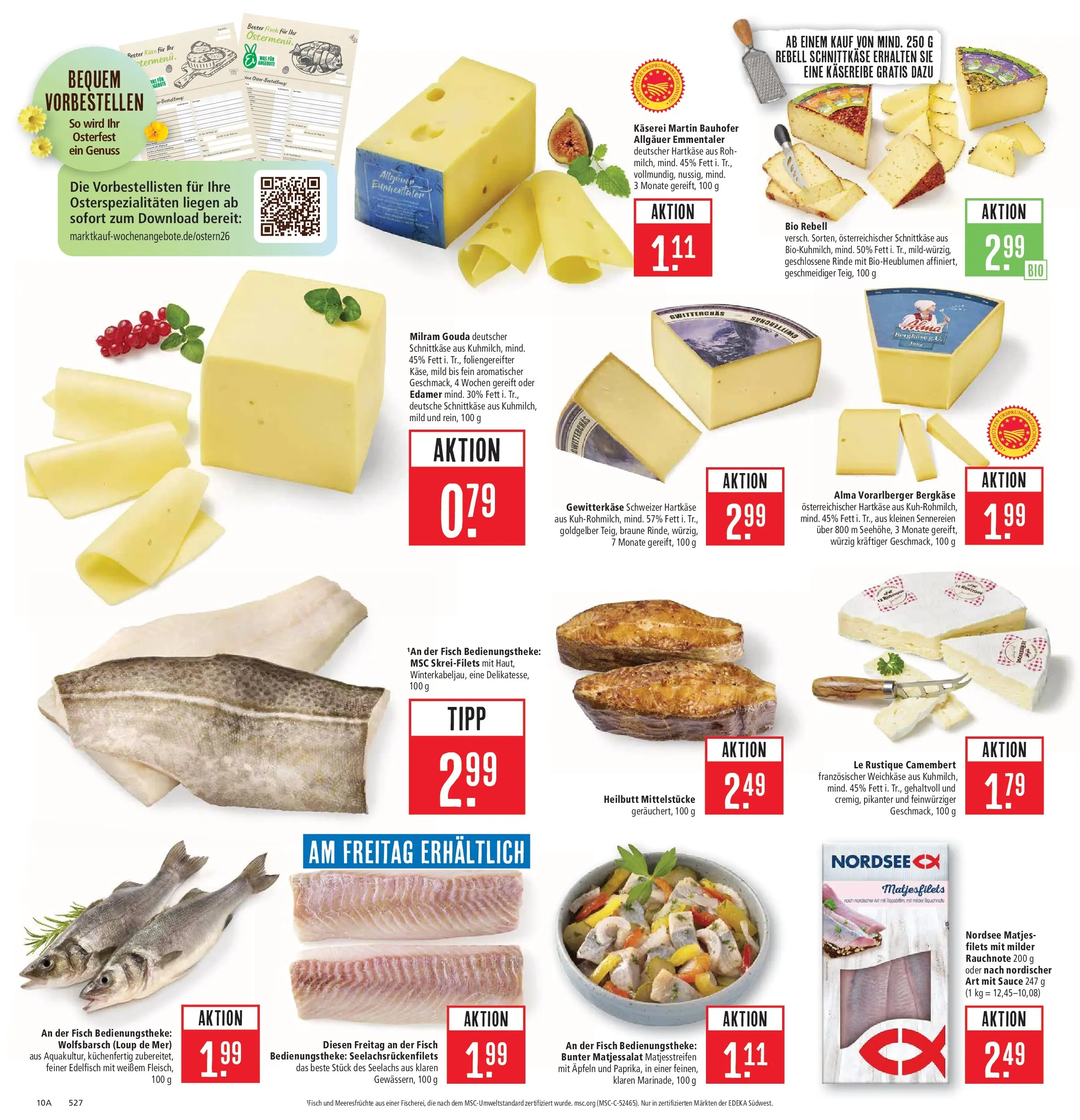 Marktkauf - Marktkauf: Wochenangebote (ab 16.03.2026) » Angebote online | Seite: 14 | Produkte: Edamer, Fisch, Milram, Meeresfrüchte