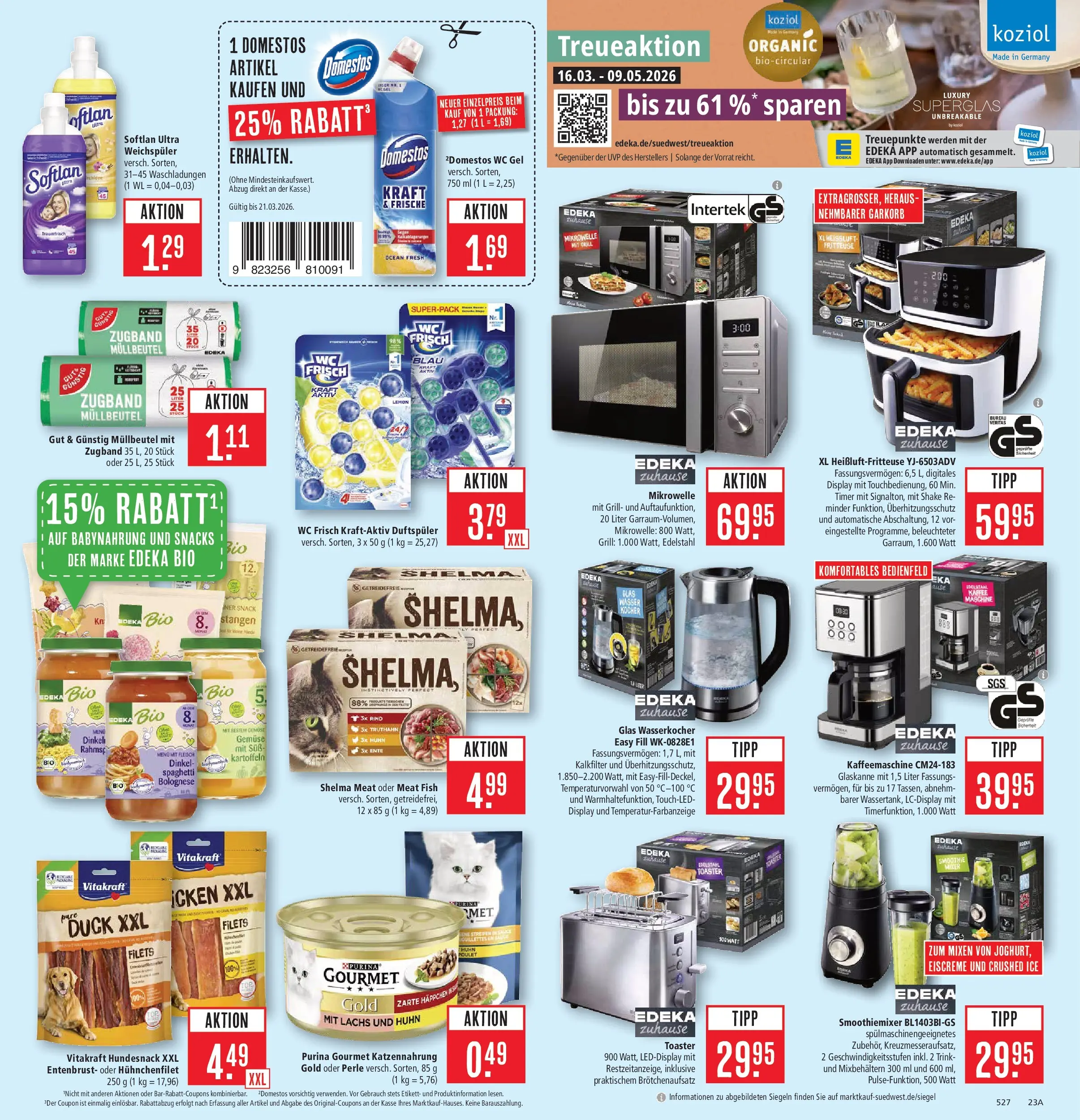 Marktkauf - Marktkauf: Wochenangebote (ab 16.03.2026) » Angebote online | Seite: 29 | Produkte: Kaffeemaschine, Toaster, Kartoffeln, Weichspüler