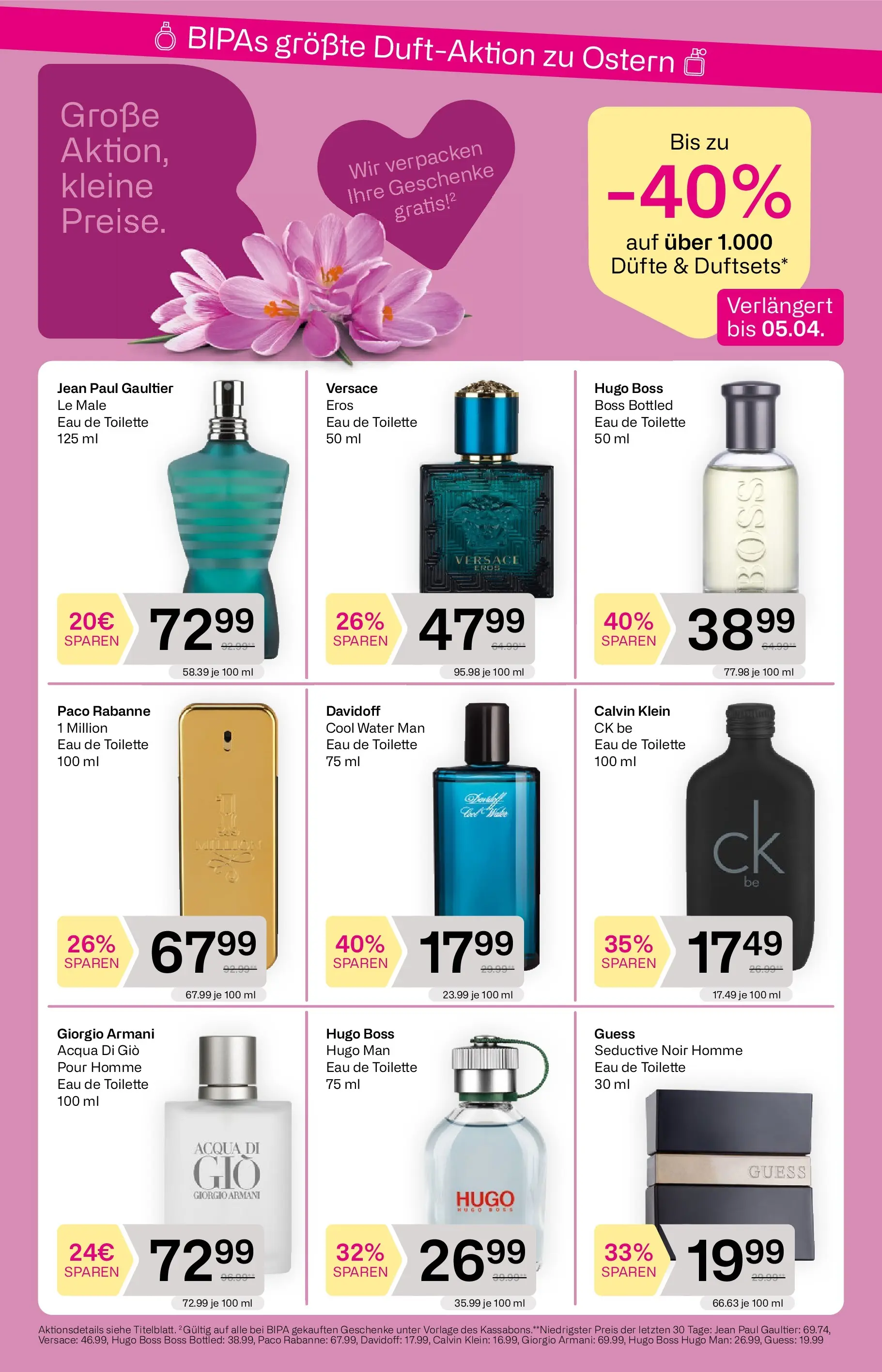 Bipa Flugblatt  von 19.03.2026 - Aktuelle Angebote | Seite: 2 | Produkte: Toilette, Eau de Toilette