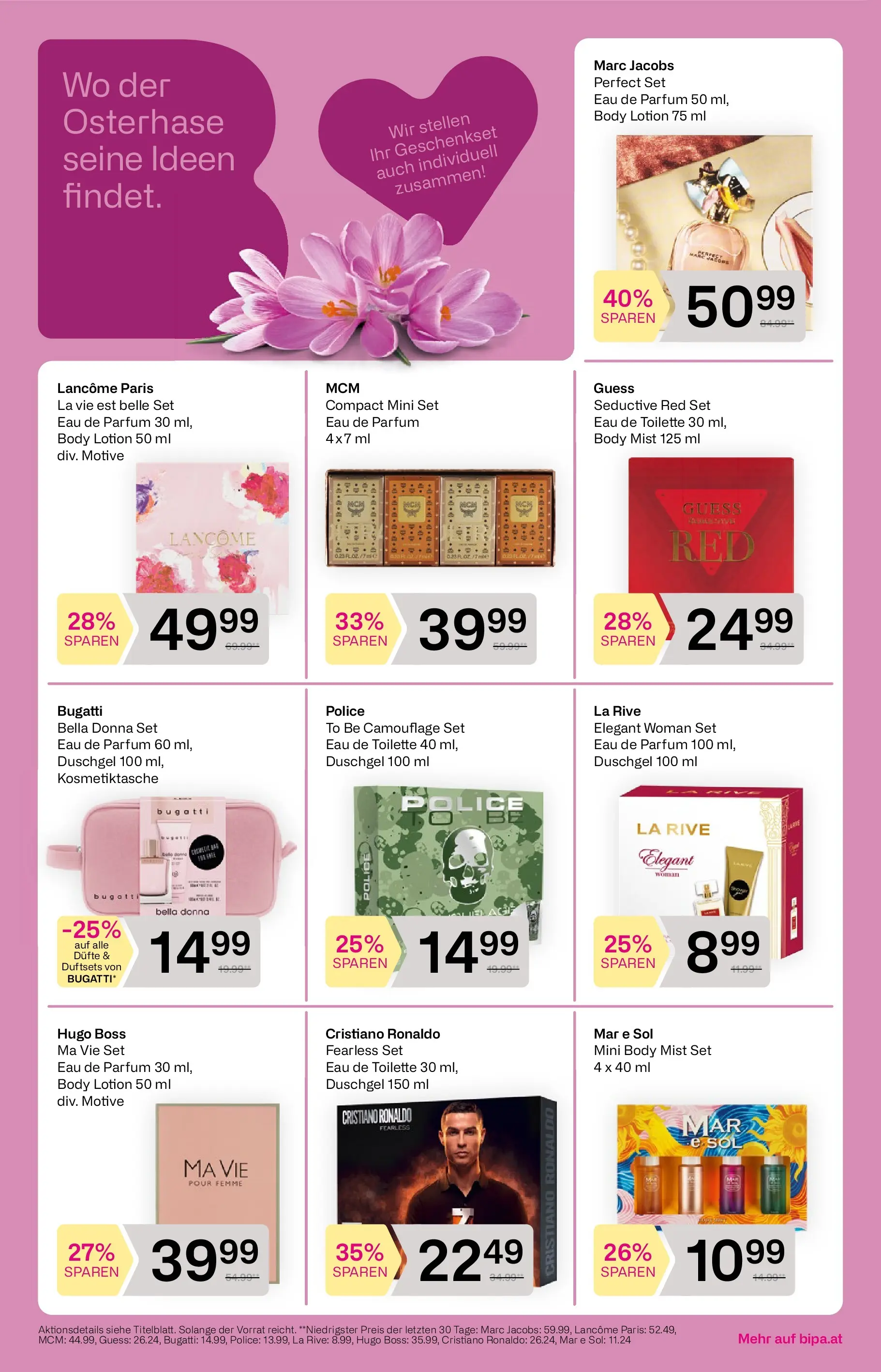 Bipa Flugblatt  von 19.03.2026 - Aktuelle Angebote | Seite: 4 | Produkte: Toilette, Parfüm, Eau de Toilette, Duschgel