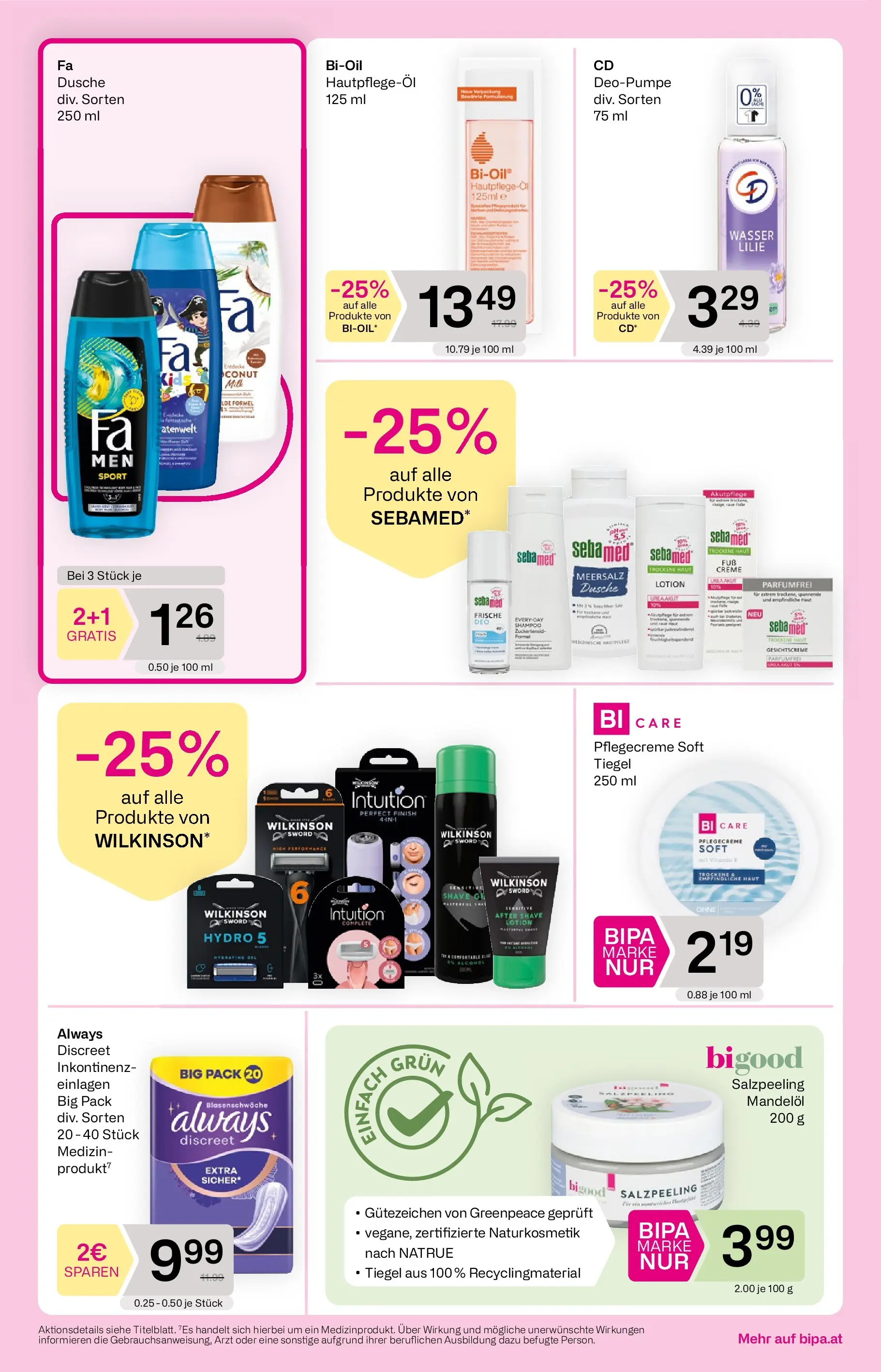 Bipa Flugblatt  von 19.03.2026 - Aktuelle Angebote | Seite: 8 | Produkte: Wasser, Dusche, Shampoo, Creme