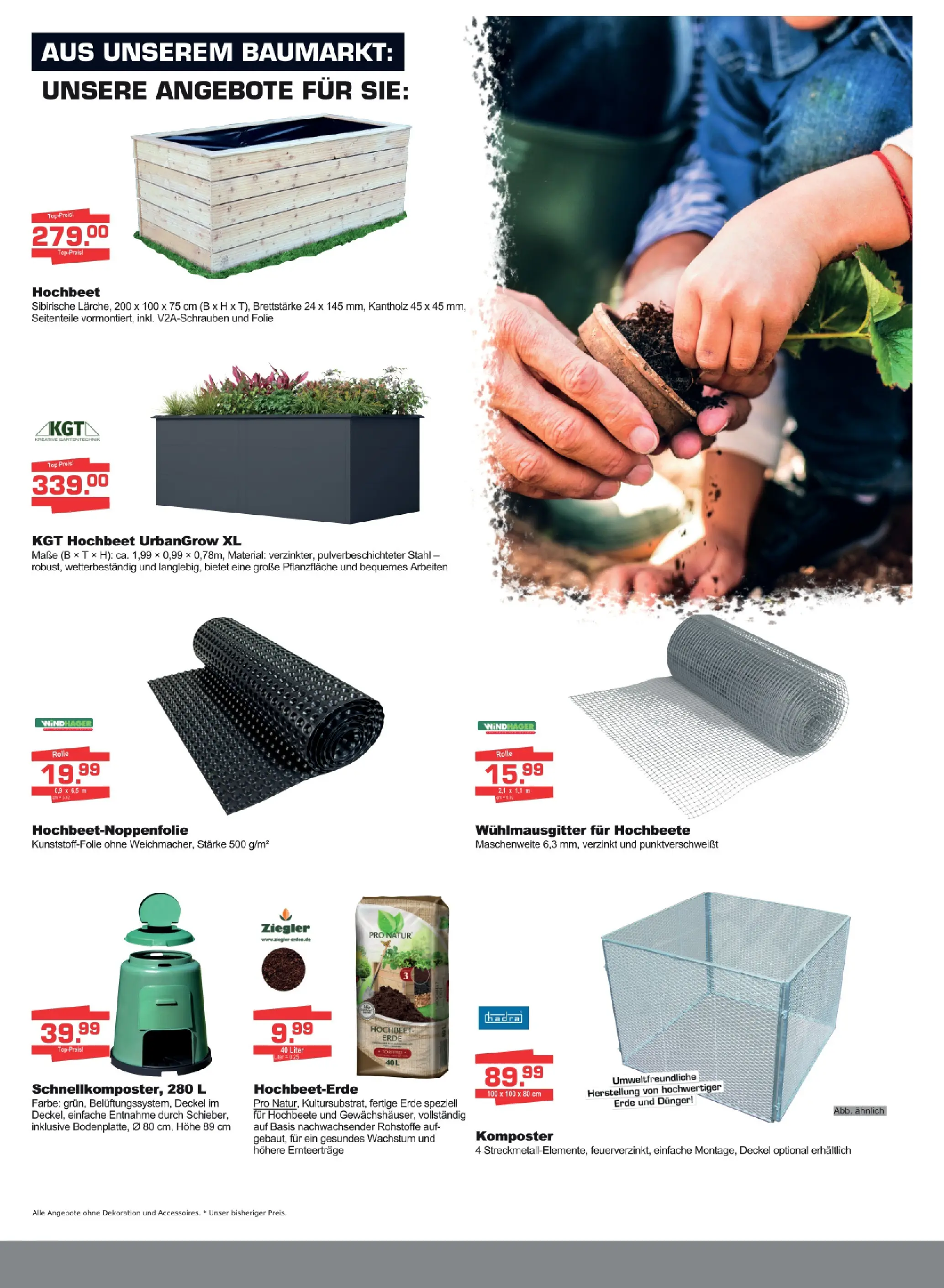 Angebote - Linzmeier Baustoffe (ab 13.03.2026) zum Blättern | Seite: 3 | Produkte: Hochbeet