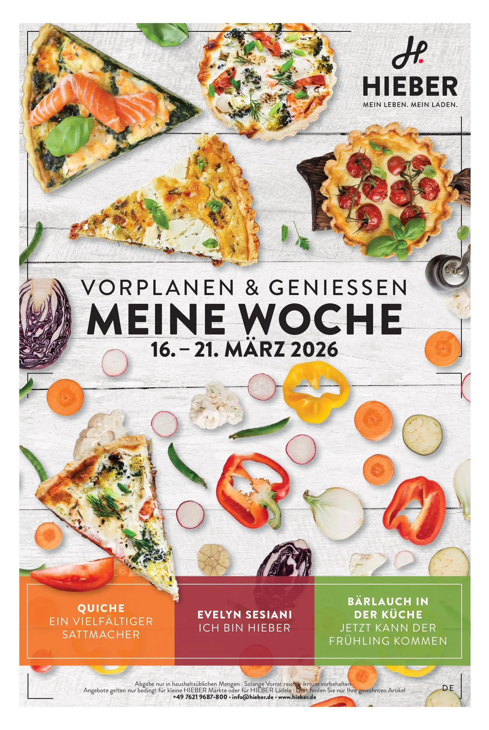 Angebote - Hieber's Frischecenter: Meine Woche (ab 15.03.2026) zum Blättern | Seite: 1 | Produkte: Küche