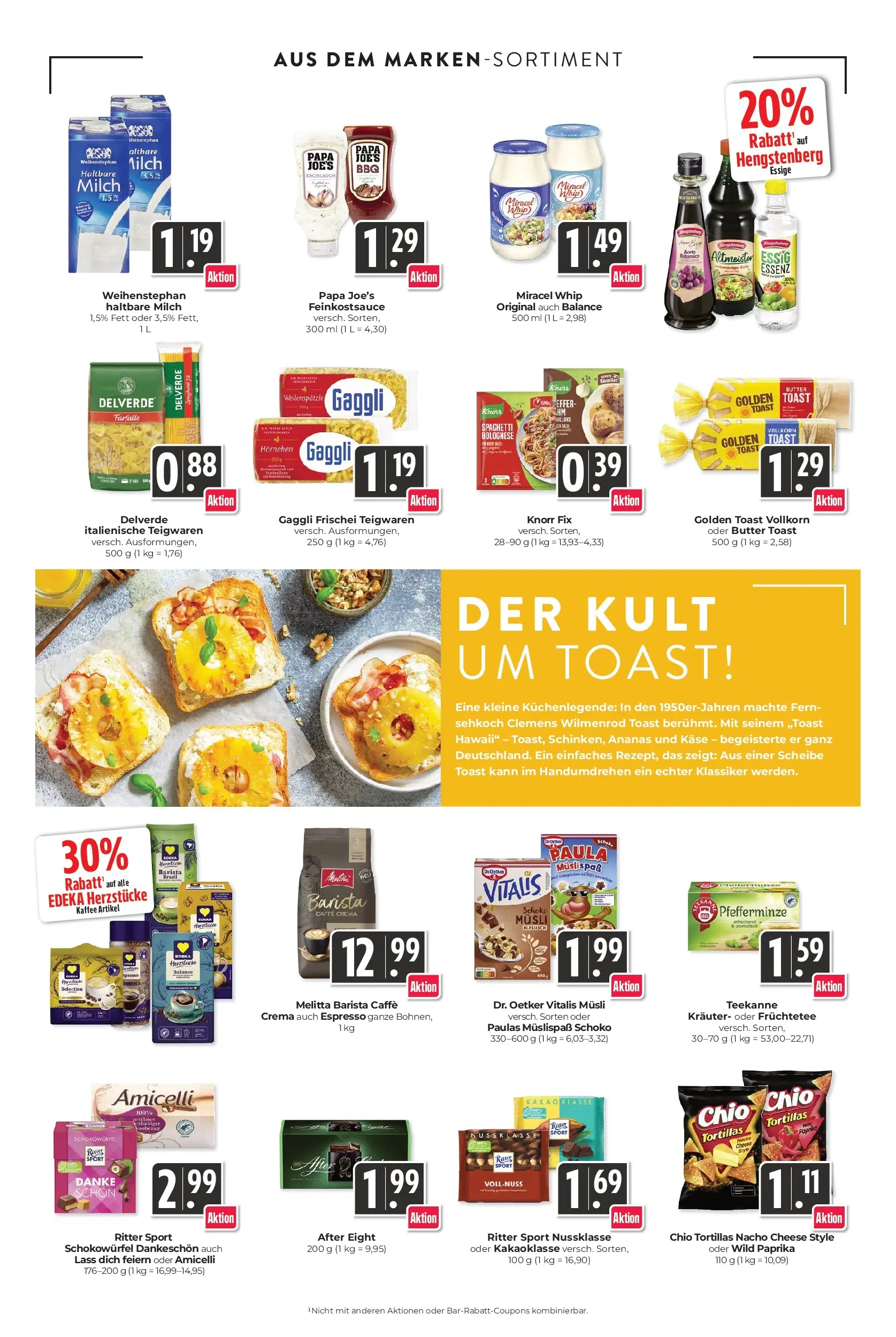 Angebote - Hieber's Frischecenter: Meine Woche (ab 15.03.2026) zum Blättern | Seite: 13 | Produkte: Melitta, Käse, Haltbare milch, Ritter sport