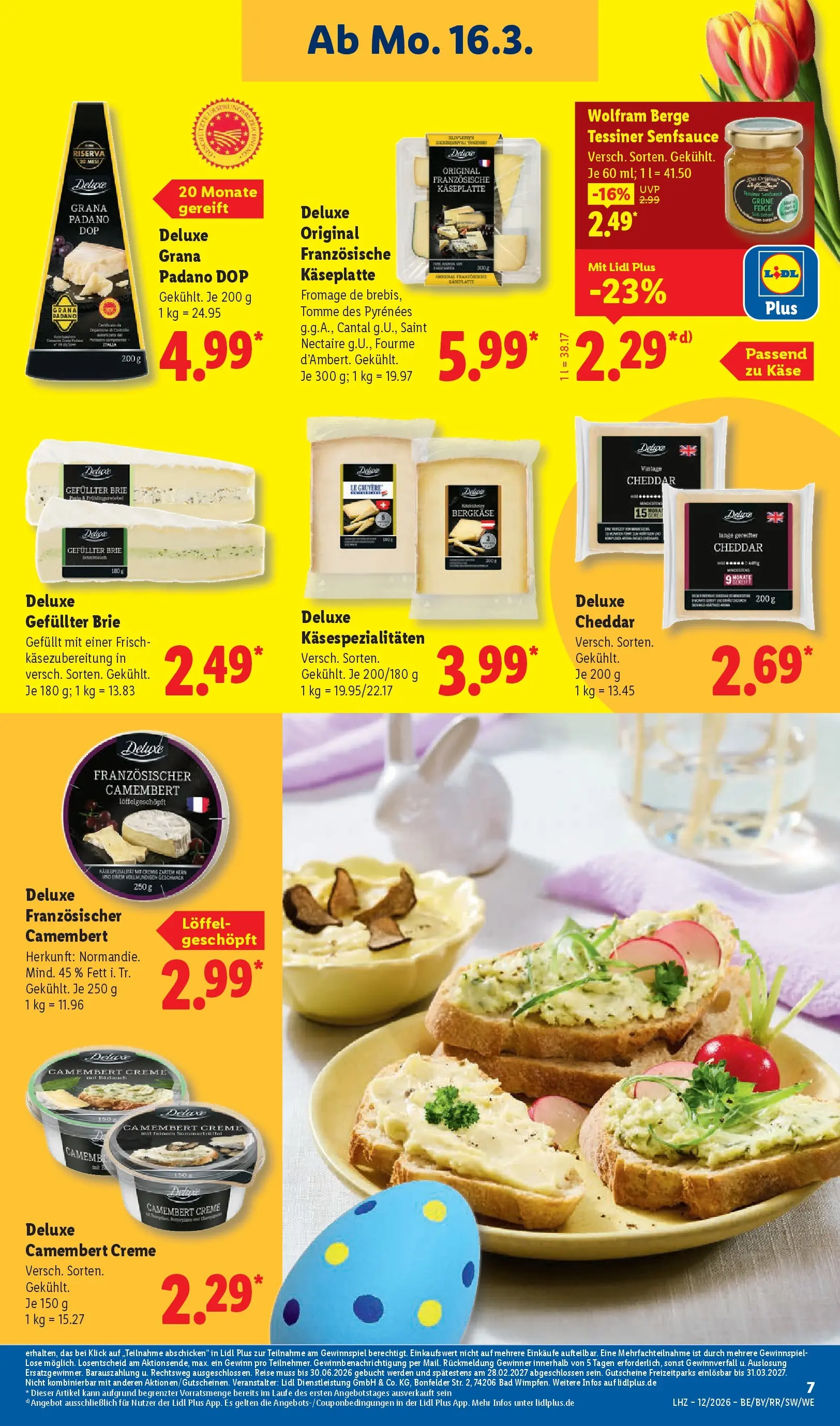 Lidl Prospekt Hof-innenstadt (ab 16.03.2026) zum Blättern » Angebote | Seite: 13 | Produkte: Käse, Bad, Creme