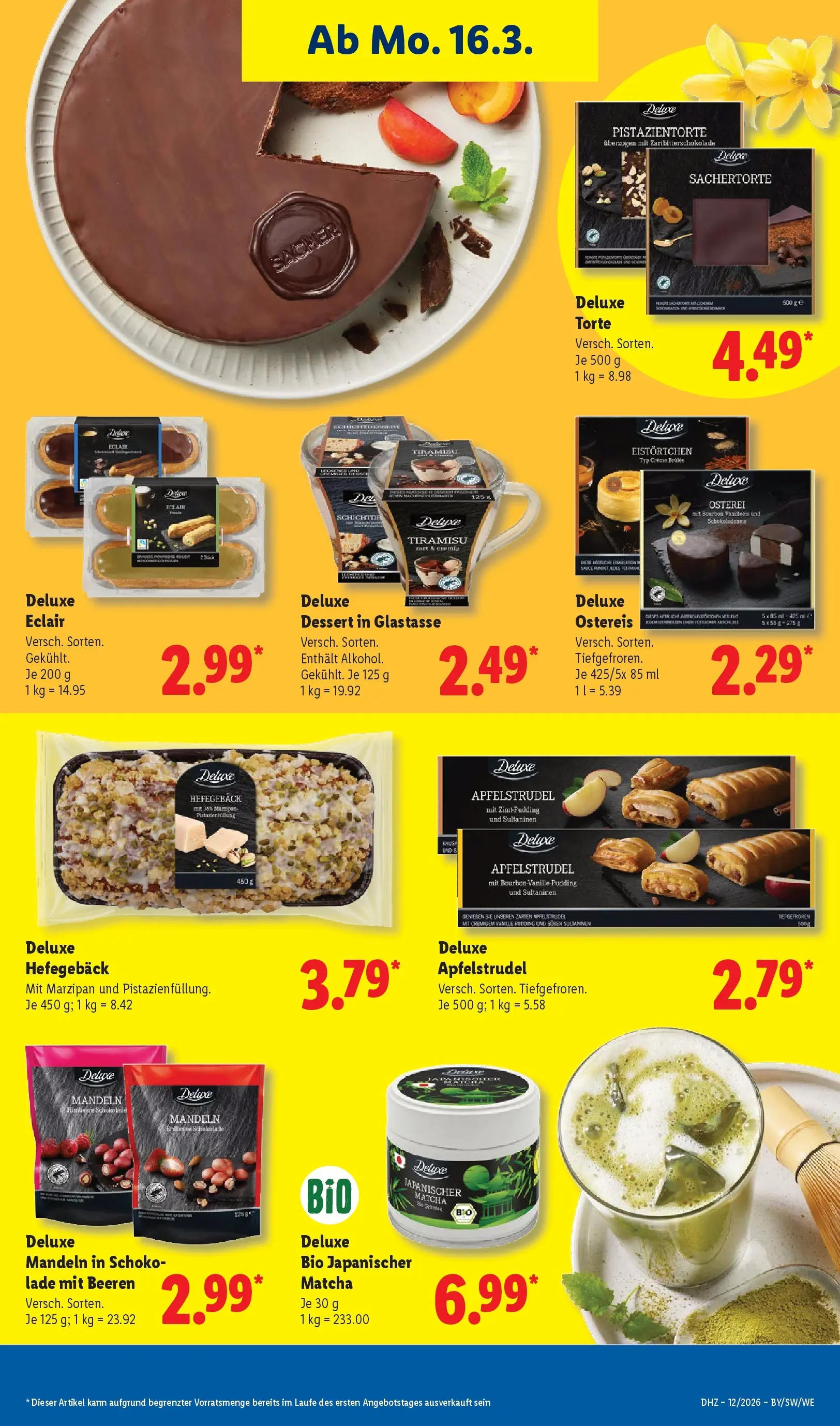 Lidl Prospekt Hof-innenstadt (ab 16.03.2026) zum Blättern » Angebote | Seite: 15 | Produkte: Mandeln, Pudding, Creme, Bourbon