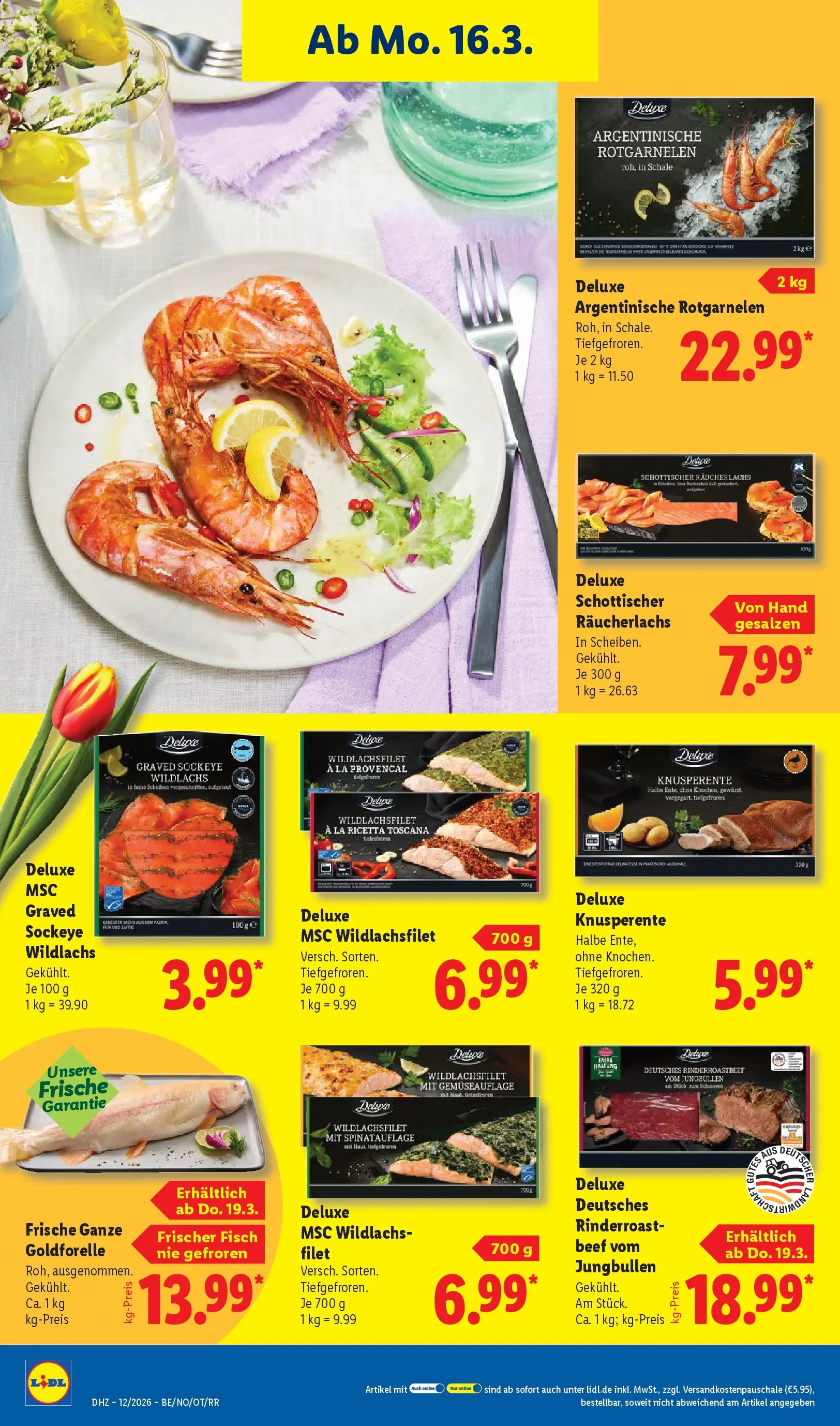 Lidl Prospekt Senftenberg (ab 16.03.2026) zum Blättern » Angebote | Seite: 14 | Produkte: Fisch, Lachs, Räucherlachs