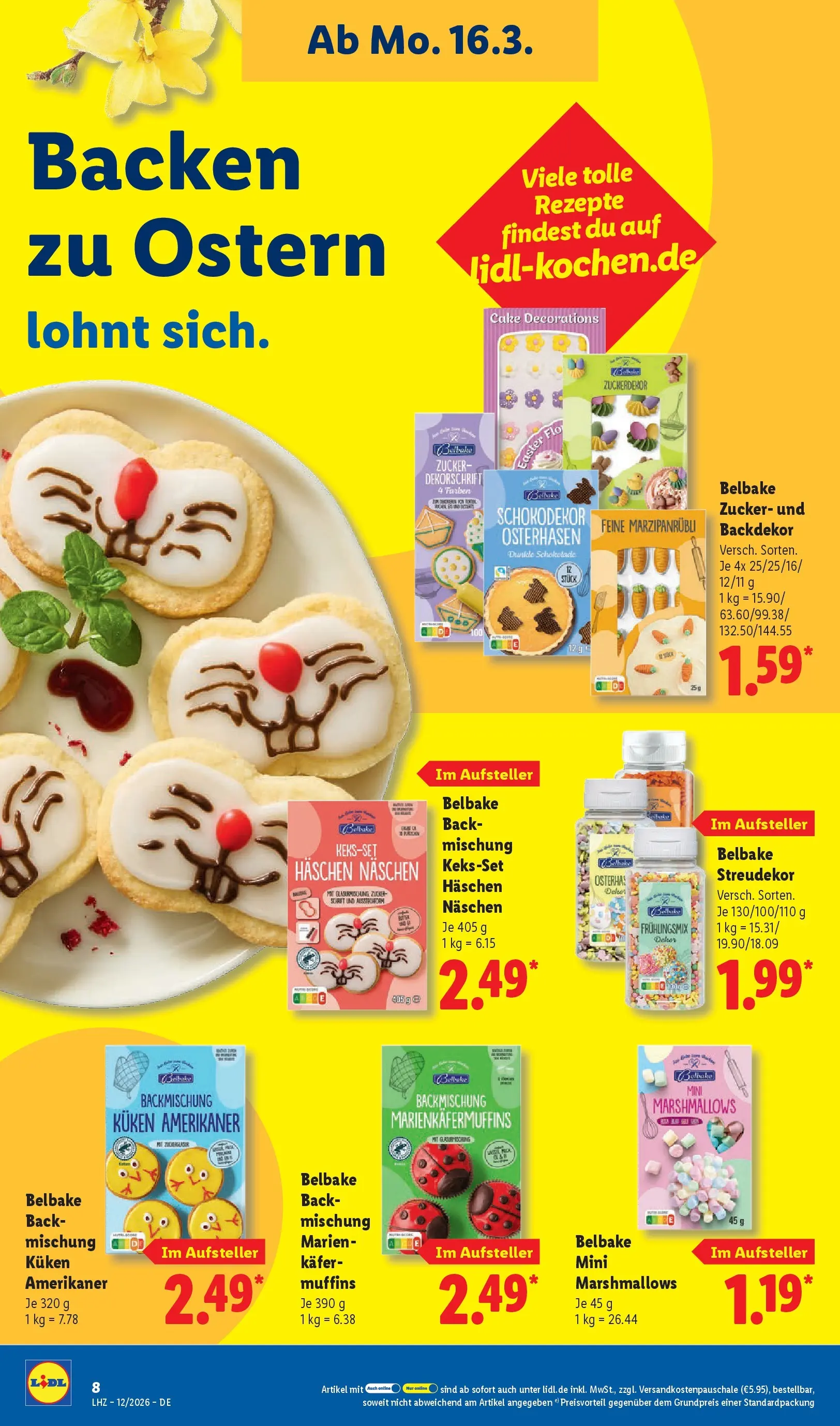 Lidl Prospekt Hof-innenstadt (ab 16.03.2026) zum Blättern » Angebote | Seite: 18 | Produkte: Schokolade, Zucker