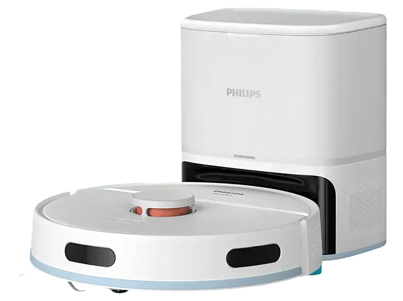 Philips XU2100/25 HomeRun 2000 Series 2. Generation Saug- & Wischroboter (Arktiswei&szlig;, Laufzeit: bis zu 120 Minuten, 68 dB(A))