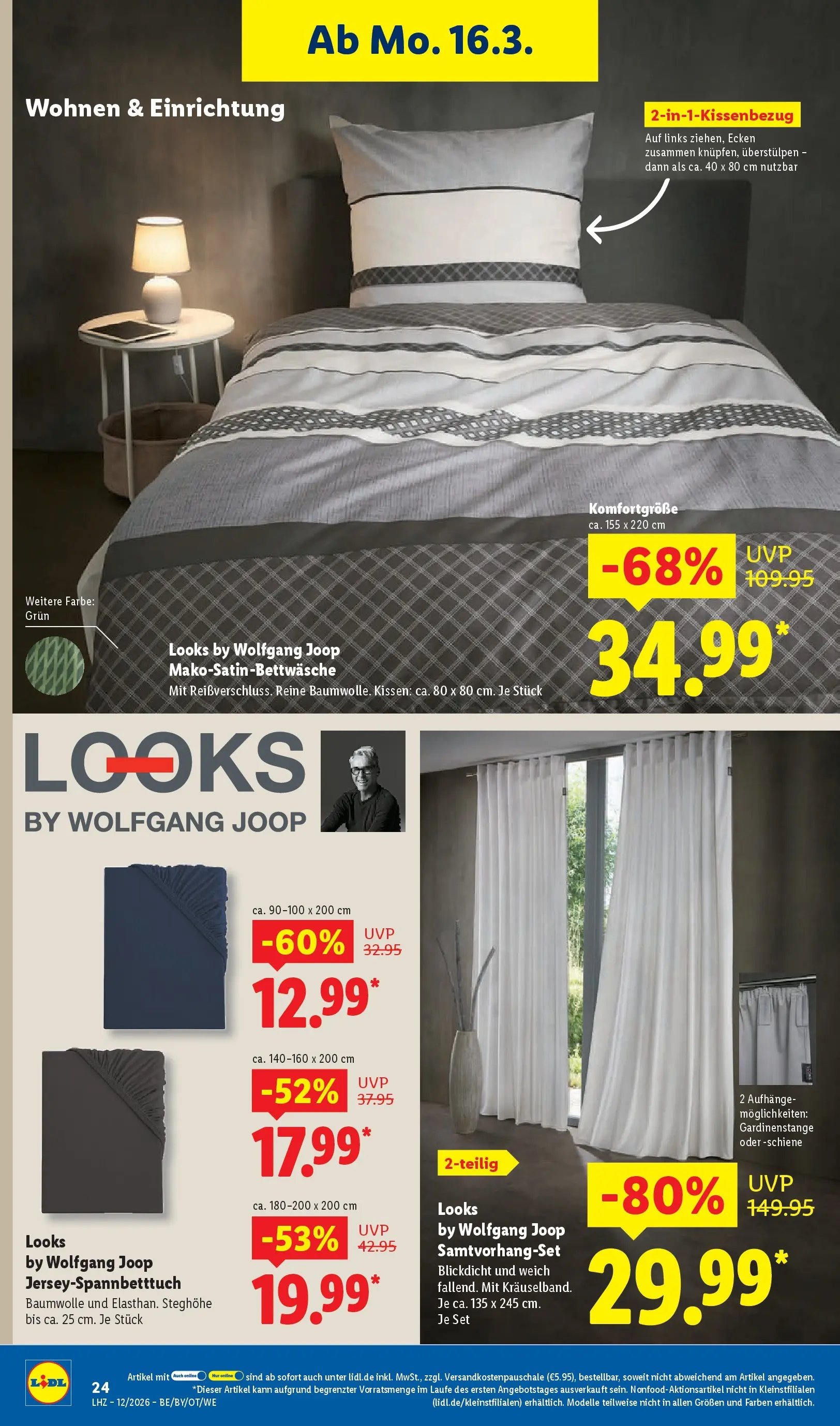 Lidl Prospekt Hof-innenstadt (ab 16.03.2026) zum Blättern » Angebote | Seite: 40 | Produkte: Kissen
