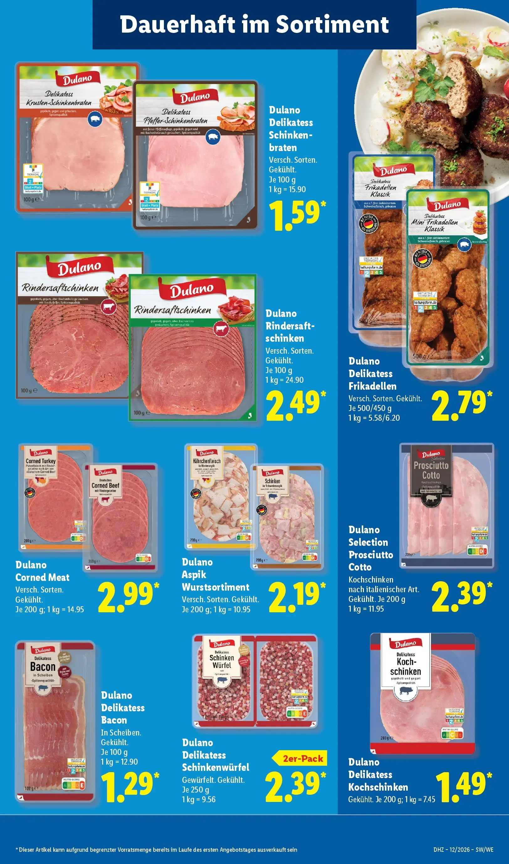 Lidl Prospekt Villingen-schwenningen (ab 16.03.2026) zum Blättern » Angebote | Seite: 25 | Produkte: Schinken