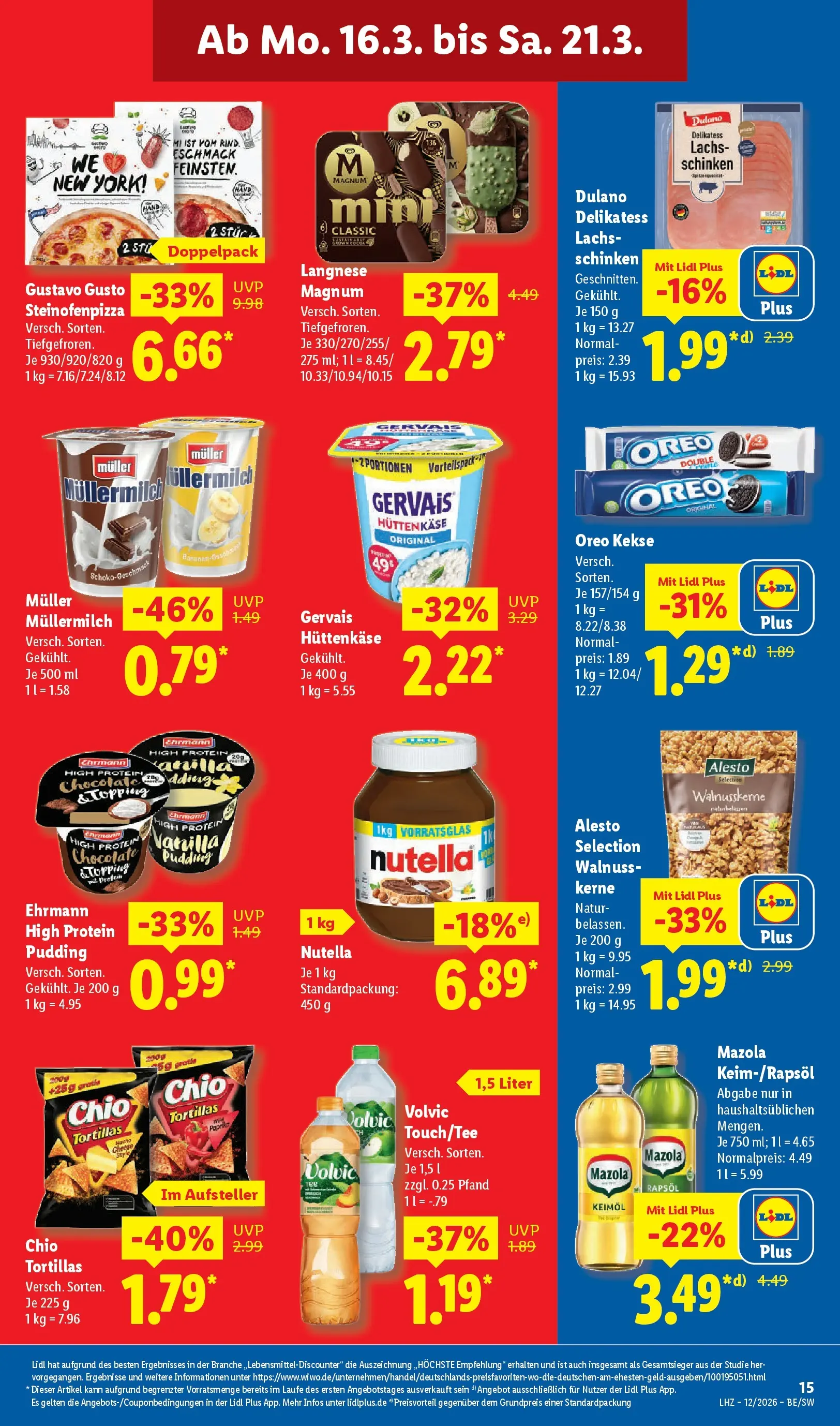 Lidl Prospekt Villingen-schwenningen (ab 16.03.2026) zum Blättern » Angebote | Seite: 29 | Produkte: Paprika, Chio tortillas, Müllermilch, Hüttenkäse