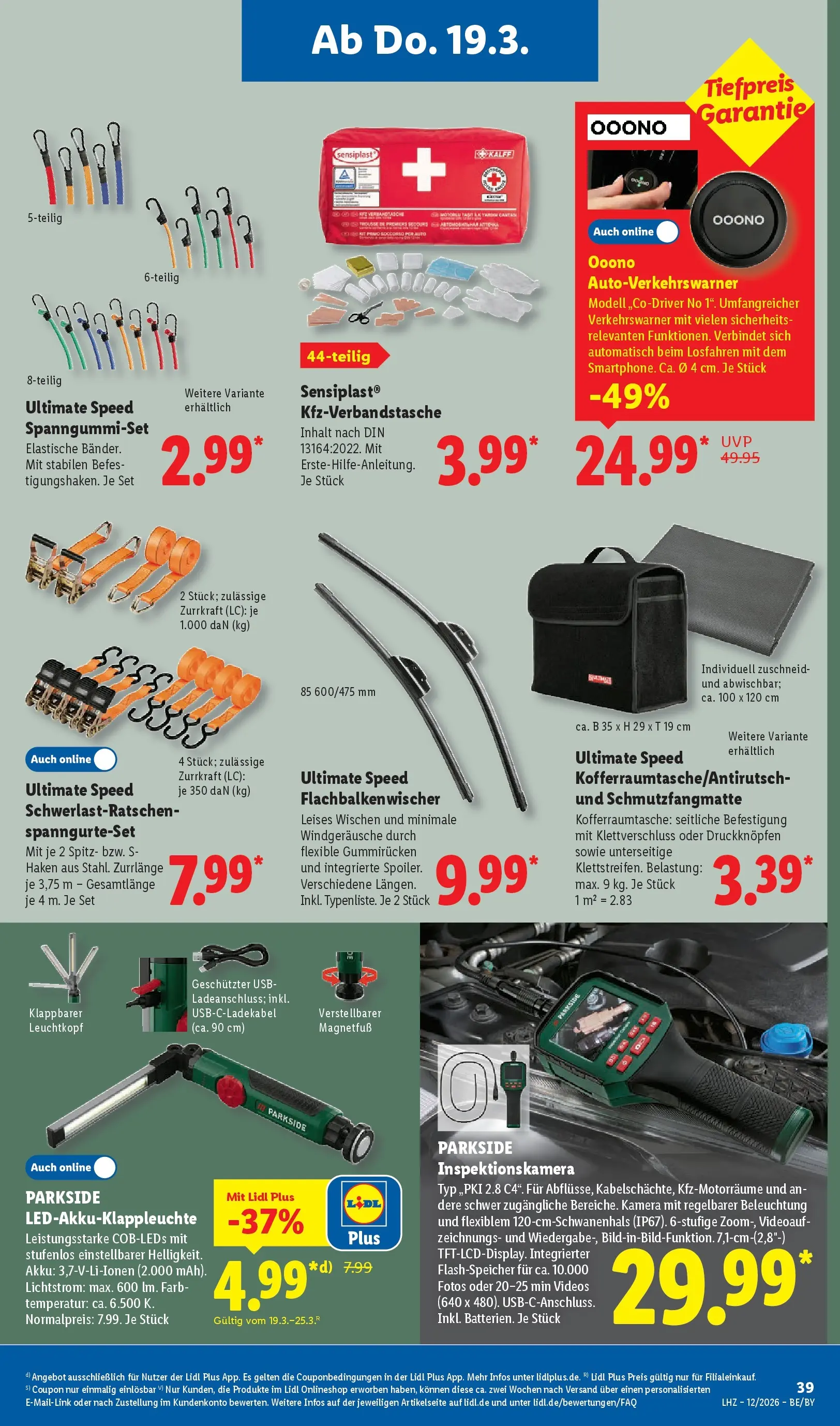 Lidl Prospekt Hof-innenstadt (ab 16.03.2026) zum Blättern » Angebote | Seite: 61 | Produkte: Kamera, USB, Schmutzfangmatte