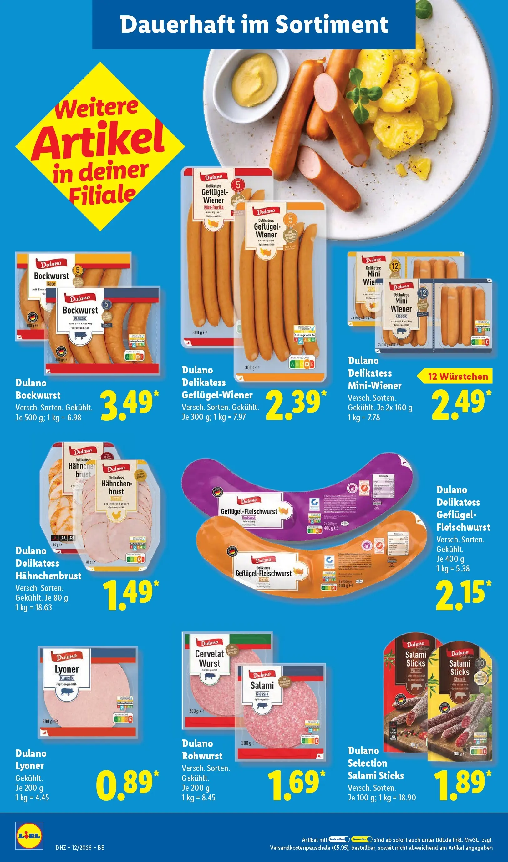 Lidl Prospekt Mahlow (ab 16.03.2026) zum Blättern » Angebote | Seite: 24 | Produkte: Bockwurst, Hahnchen, Käse, Hahnchenbrust