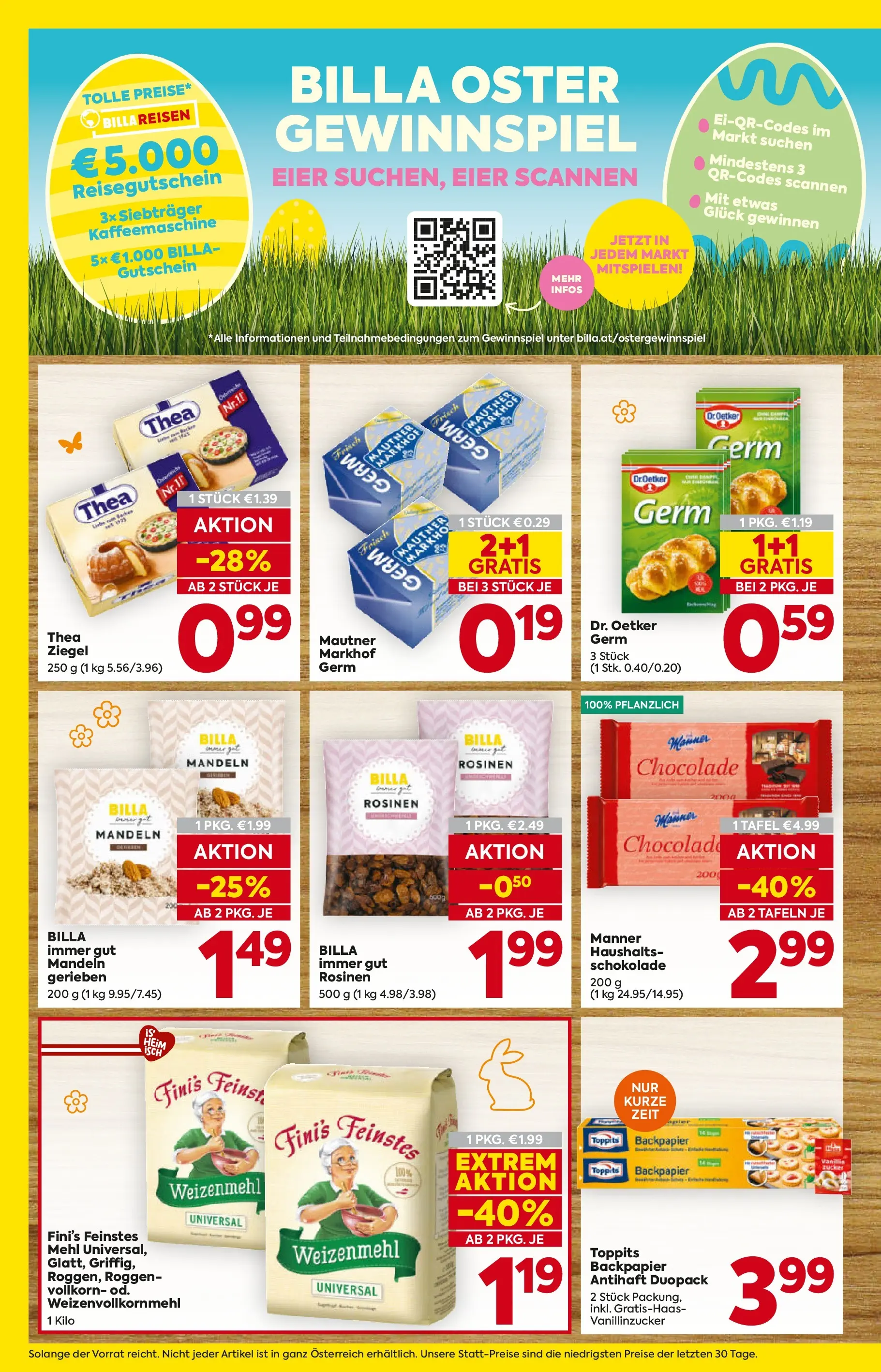 Billa - BILLA: Flugblatt gültig bei BILLA & BILLA PLUS ab 18.03.2026 - Angebote, Prospekt | Seite: 8 | Produkte: Rosinen, Kaffeemaschine, Eier, Schokolade