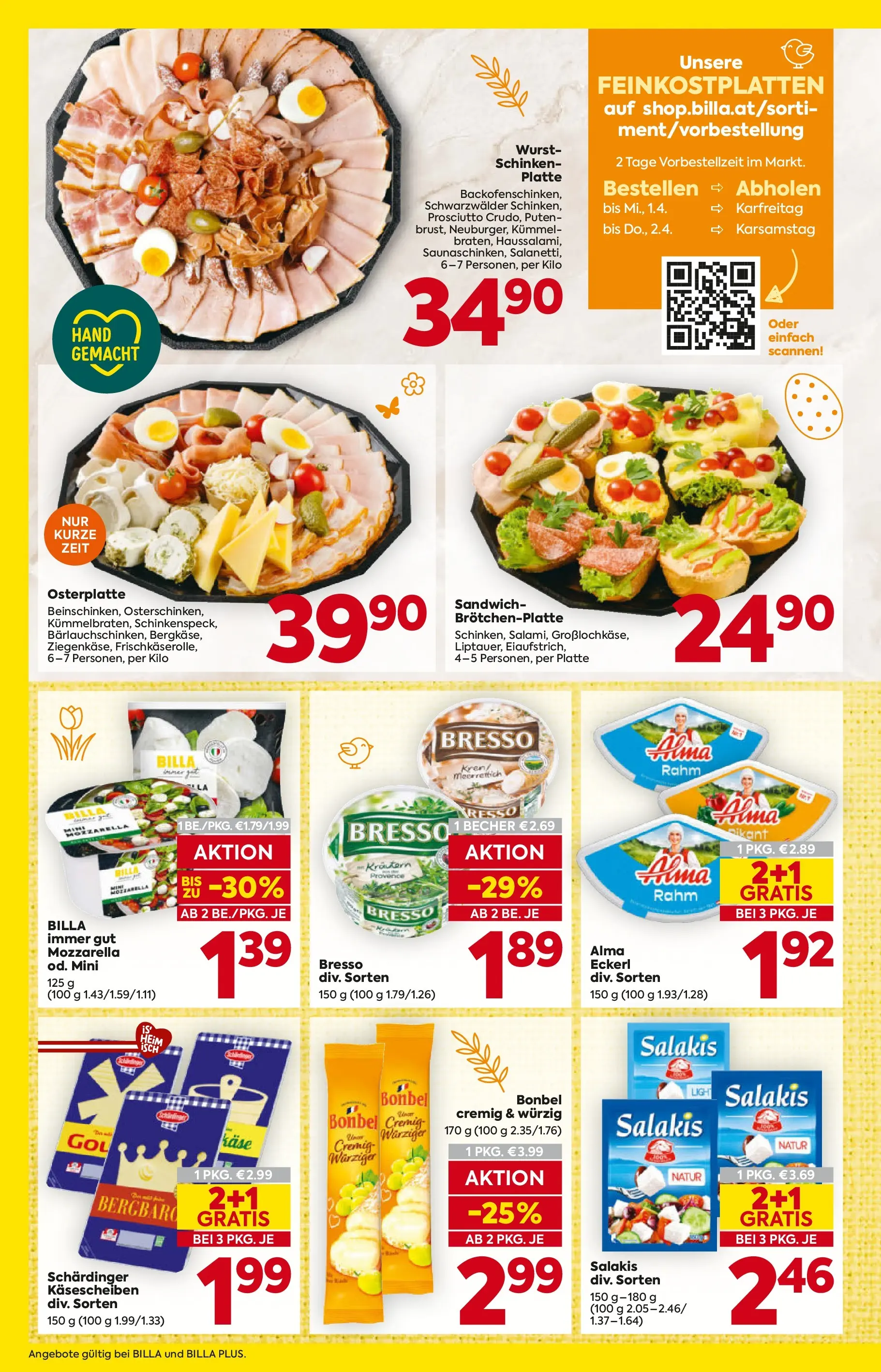 Billa - BILLA: Flugblatt gültig bei BILLA & BILLA PLUS ab 18.03.2026 - Angebote, Prospekt | Seite: 12 | Produkte: Wurst, Käse, Schinken