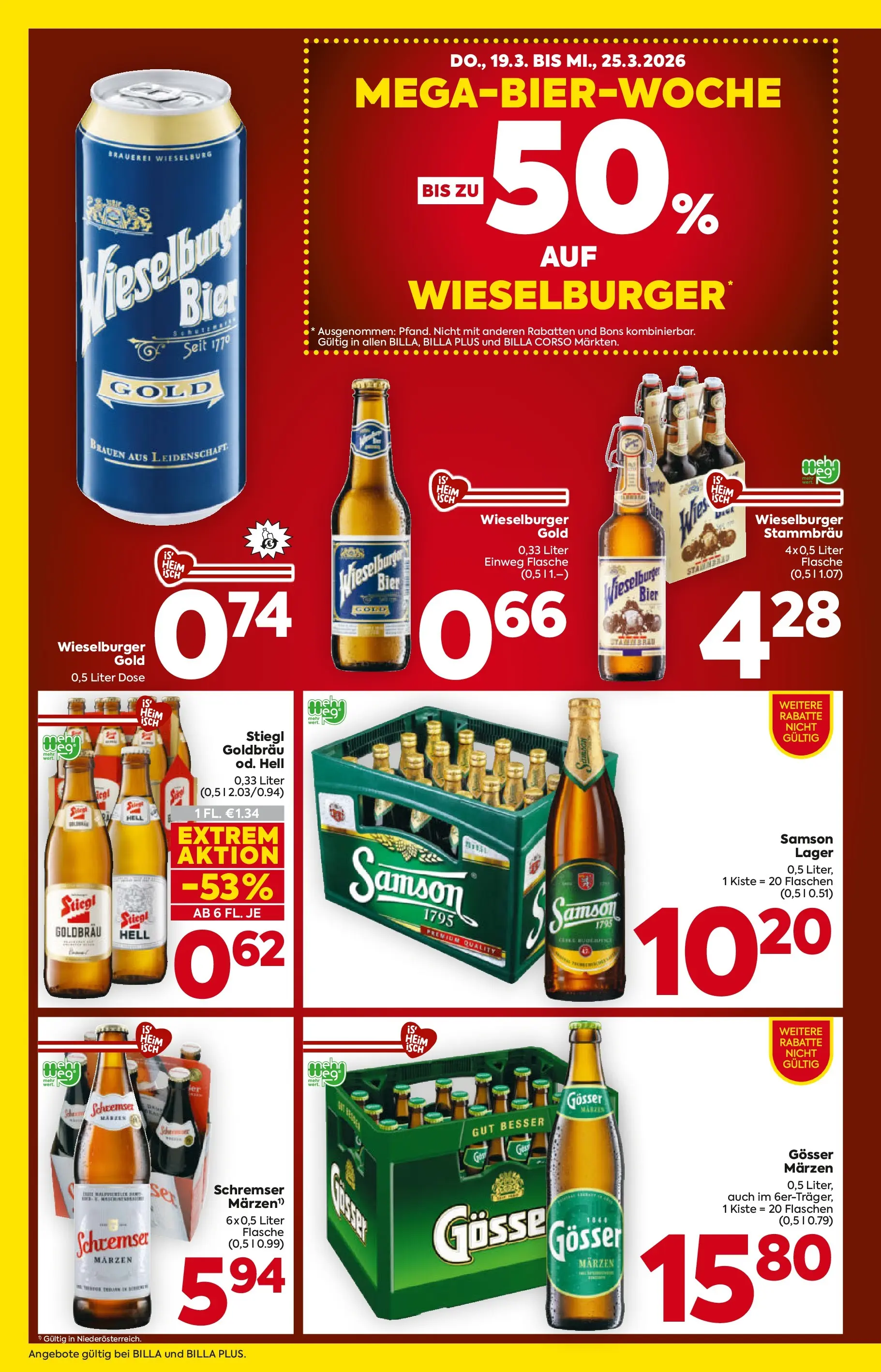 Billa - BILLA: Flugblatt gültig bei BILLA & BILLA PLUS ab 18.03.2026 - Angebote, Prospekt | Seite: 2 | Produkte: Bier