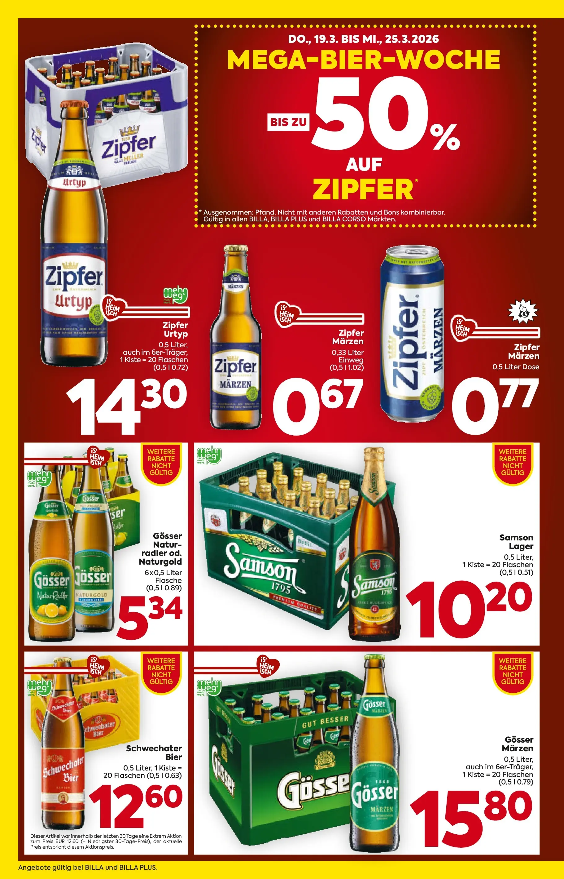 Billa - BILLA: Flugblatt gültig bei BILLA & BILLA PLUS ab 18.03.2026 - Angebote, Prospekt | Seite: 2 | Produkte: Bier